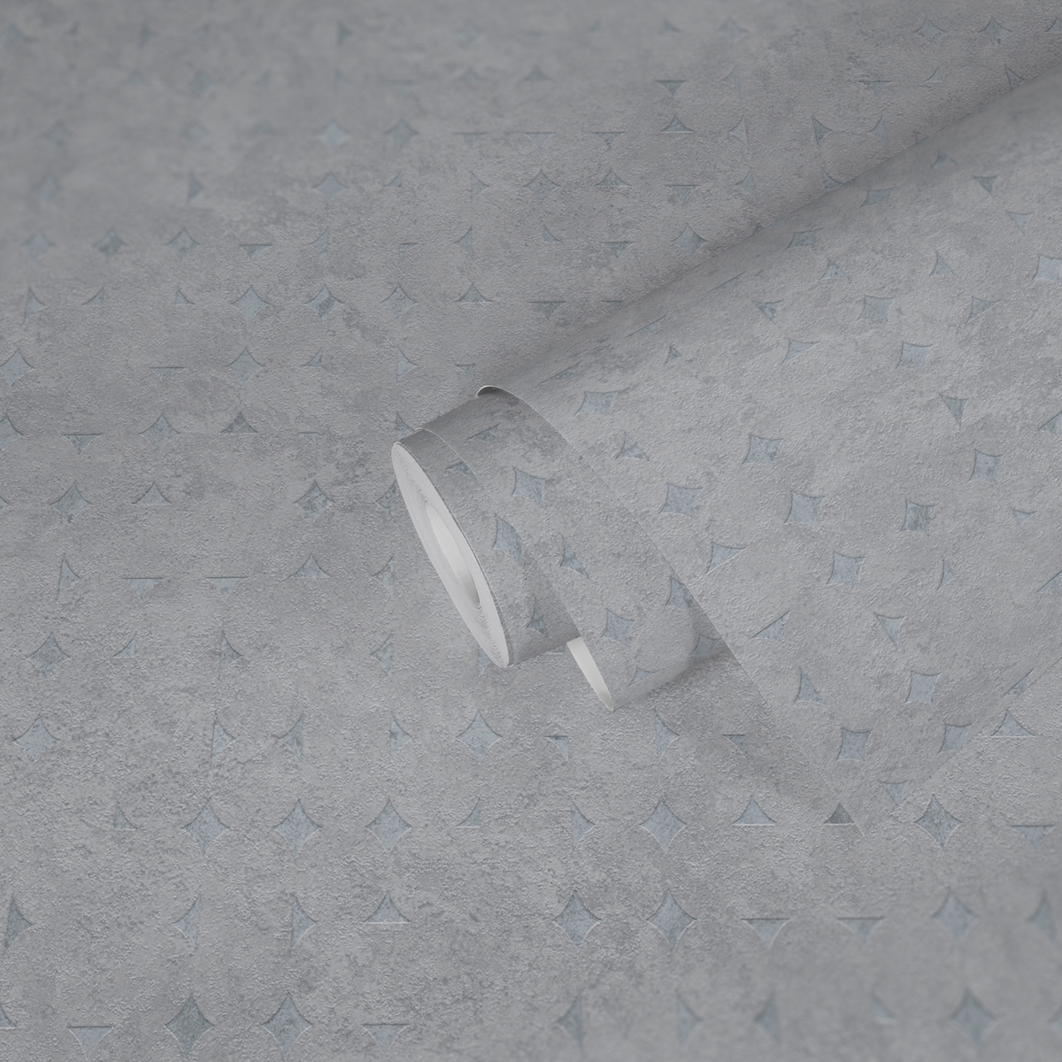 Papier peint Mosaîque Arrondie gris clair argenté - Stories of Life d'A.S. Création AMB2 | Réf. AS-396566