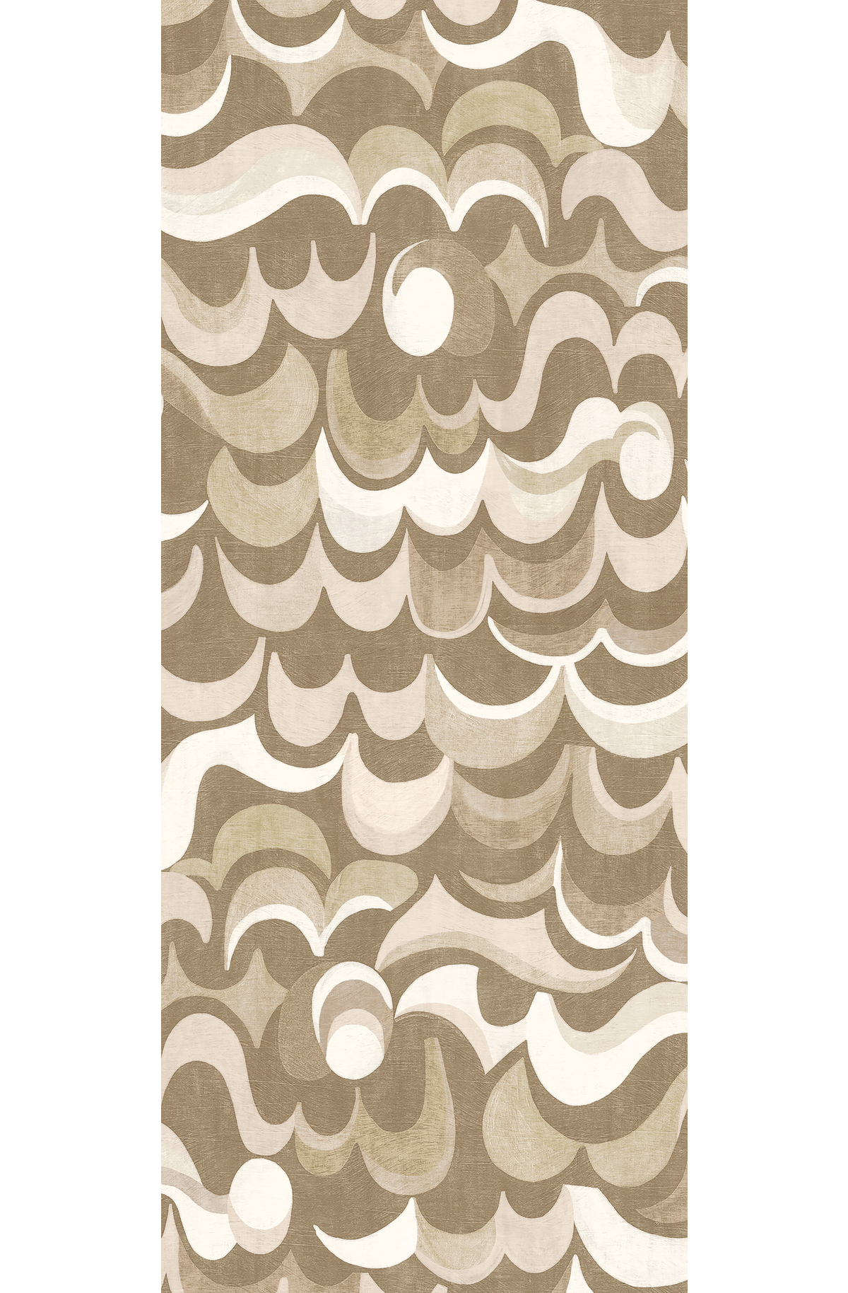 Papier peint panoramique Rétro Abstrait Cheviot beige - B H260 - Rhapsody de Masureel | Réf. MAS-DGRHA1012-260