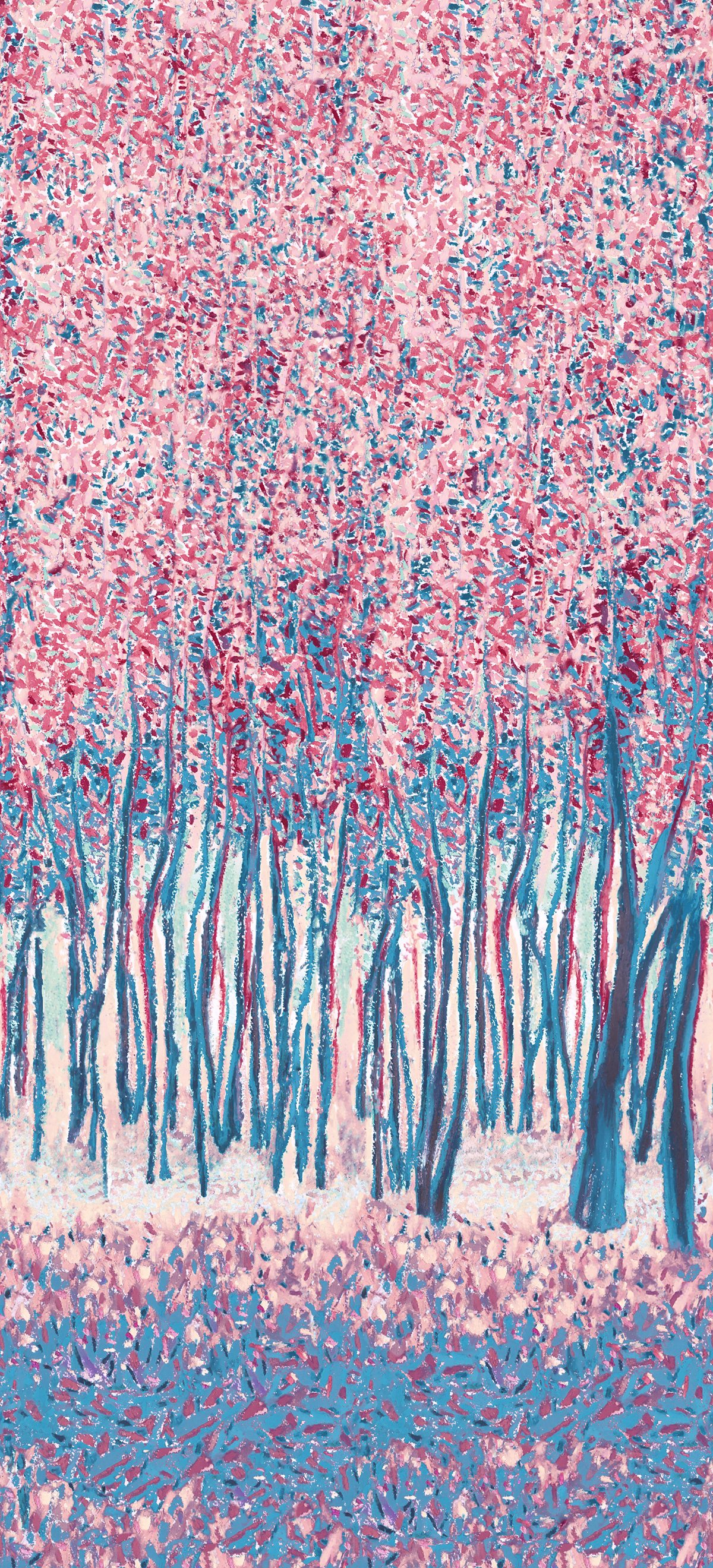 Papier peint panoramique Sylve Décor Rose B - 4/5/6 - Isidore Leroy