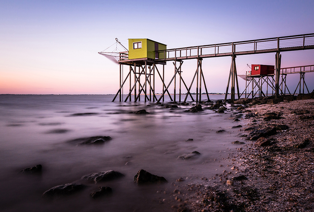 Papier peint panoramique Cabane à pêche - Référence APD-471-472-400x270 - Intissé 200g/m2 - Standard 400 x 270