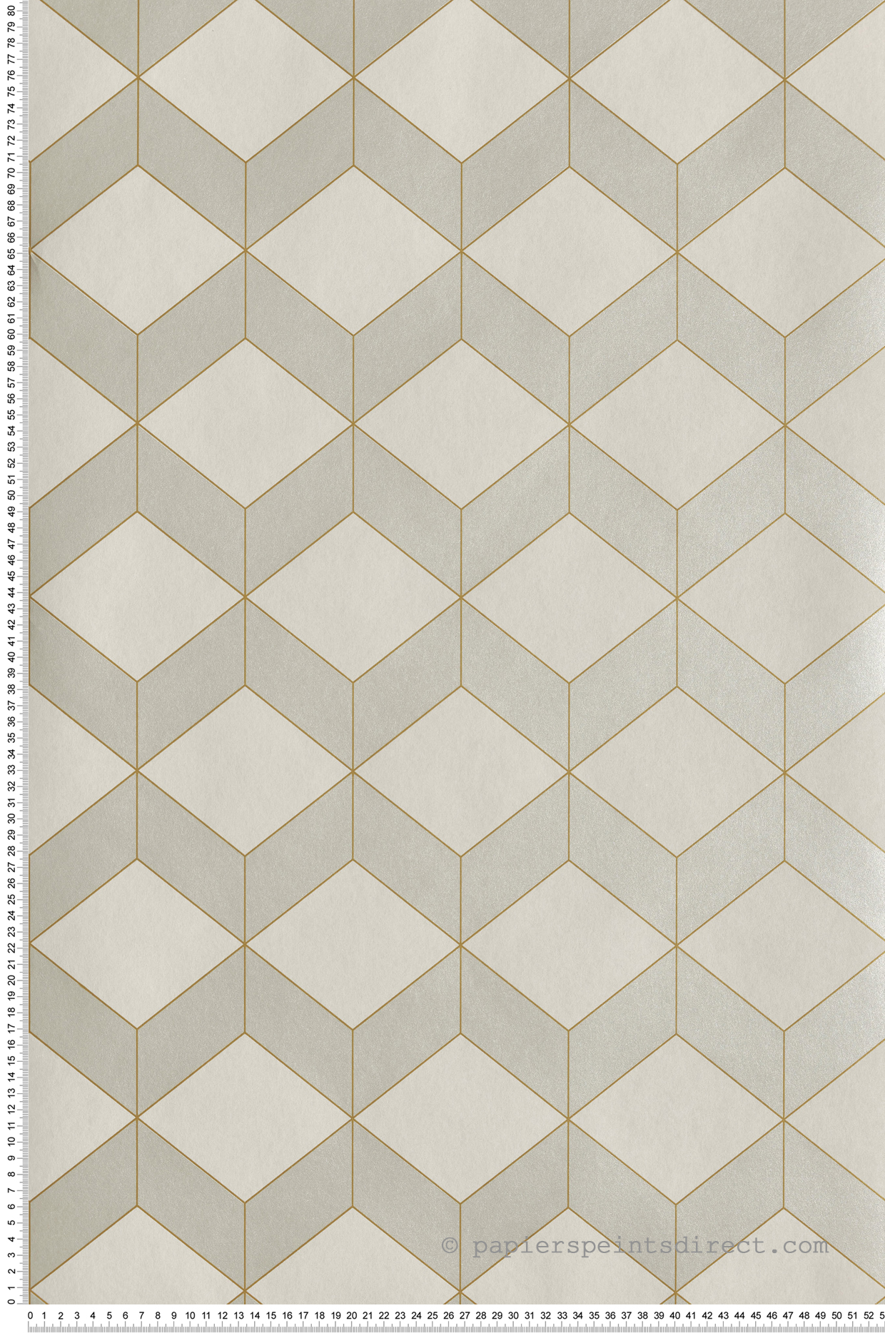 Papier peint Cube Metro amande - 1930 de Casadéco | Réf. MNCT85687101