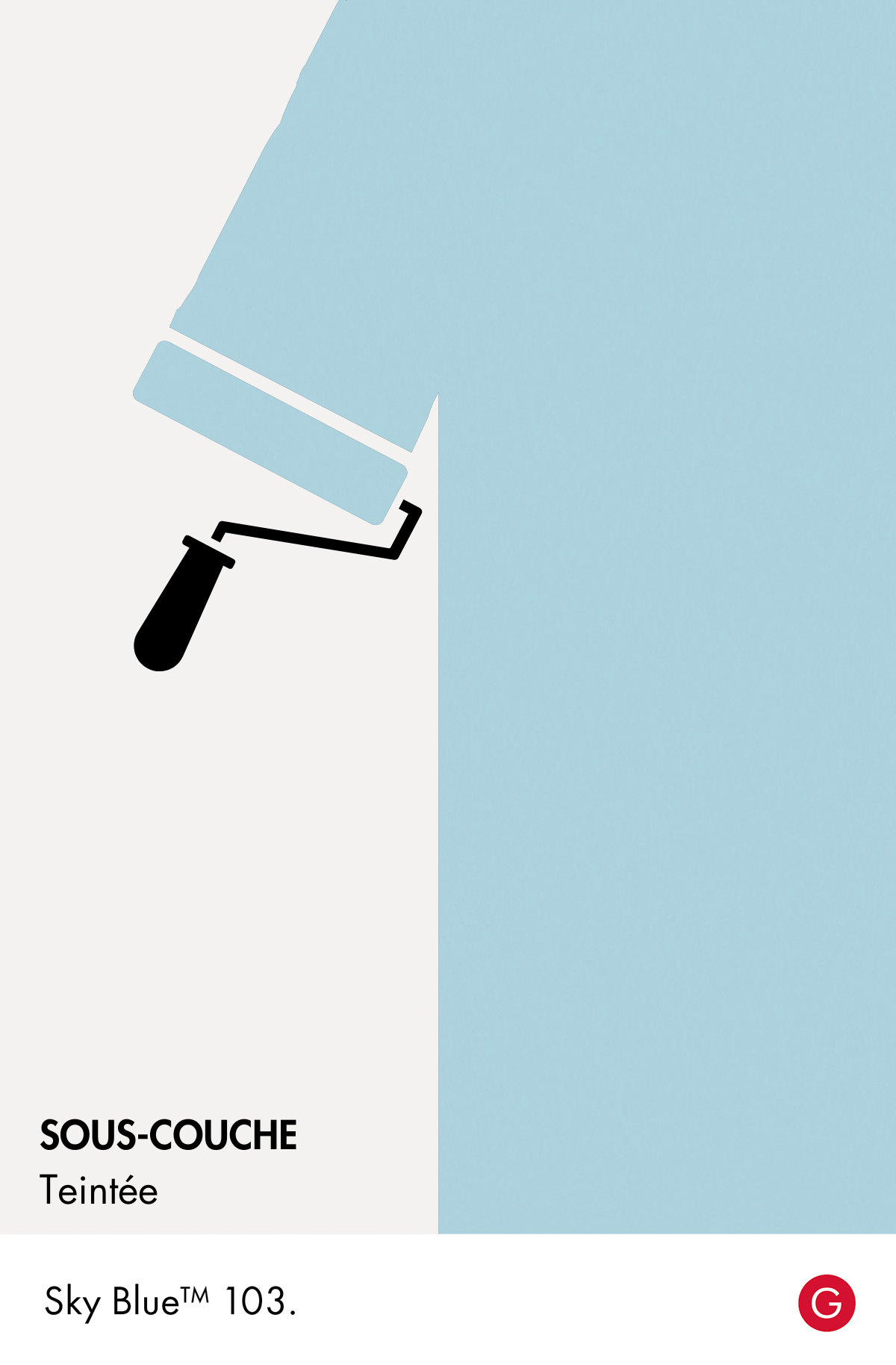 Sous-couche teintée Sky Blue n°103 Intelligent ASP (All Surface Primer) 1 litre