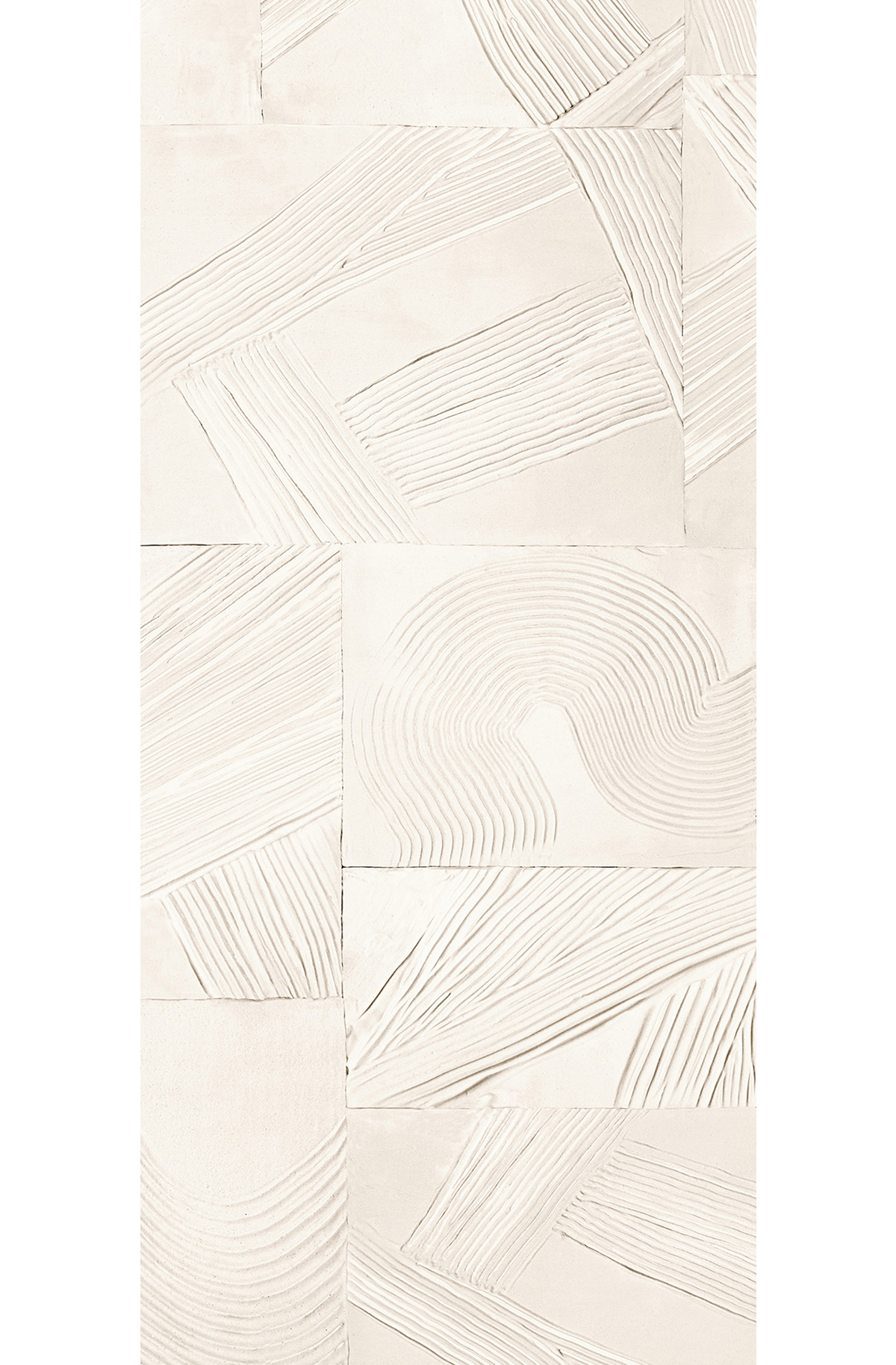 Papier peint panoramique Plâtre Paros blanc cassé - B H260 - Rock de Masureel | Réf. MAS-DGROC3012-260