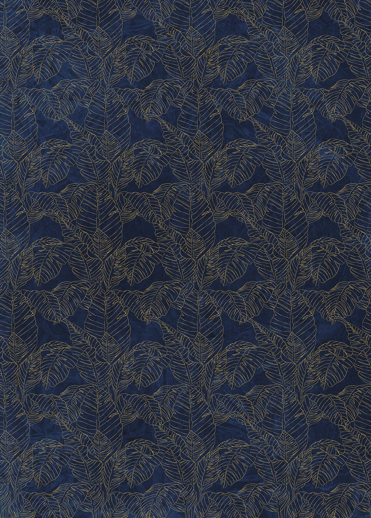 Papier peint panoramique Feuille d'Or - Papier peint Komar Heritage