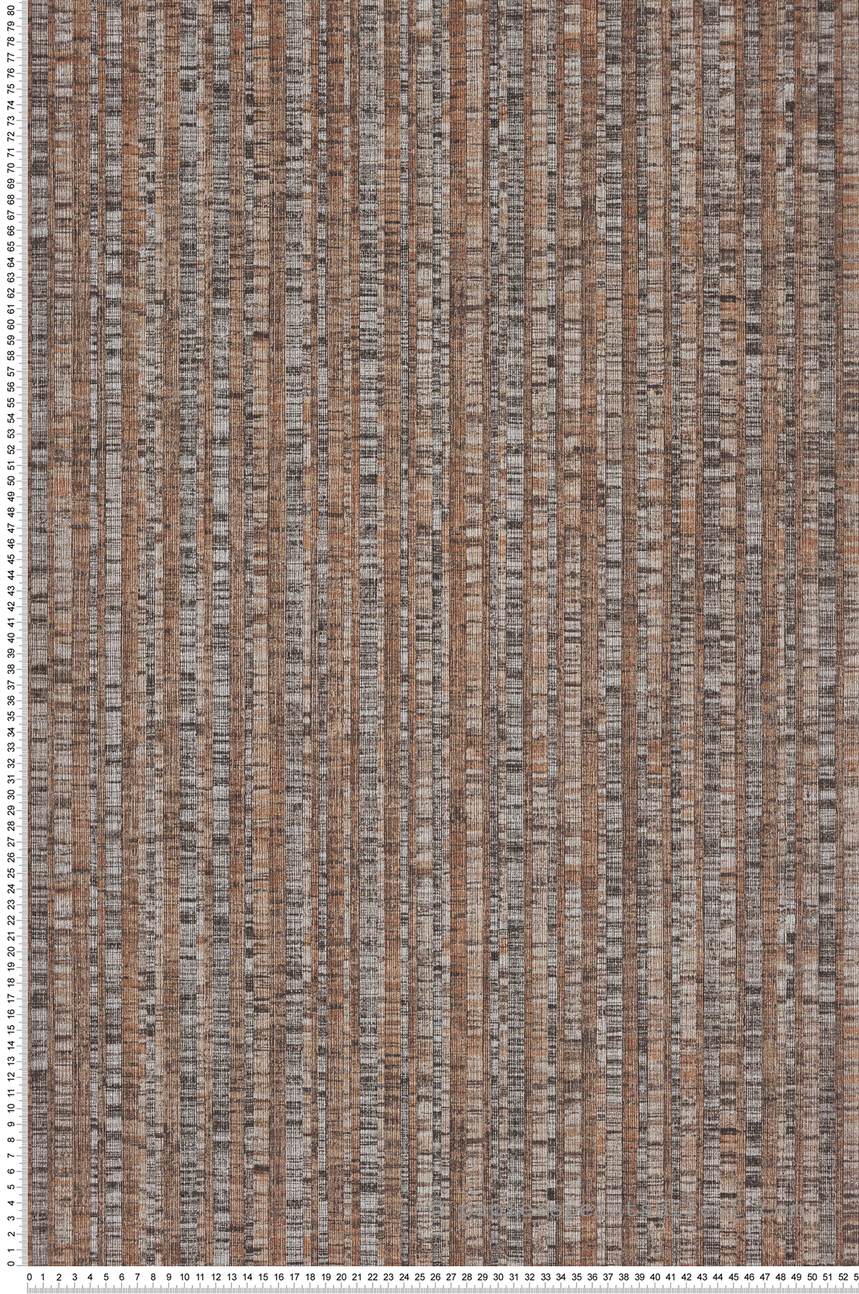 Papier peint Rayure Bengale Naturel marron cuivre - Sauvage 2 de Lutèce | Réf. LTC-G67765