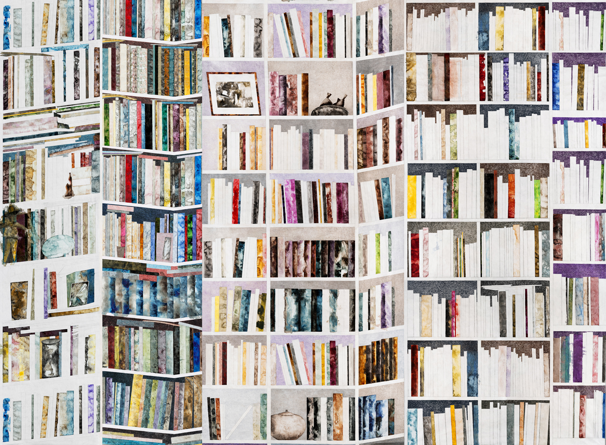 Papier peint panoramique Bibliothèques Original A+B+C - 1/2/3/4/5/6/7/8/9 - Isidore Leroy