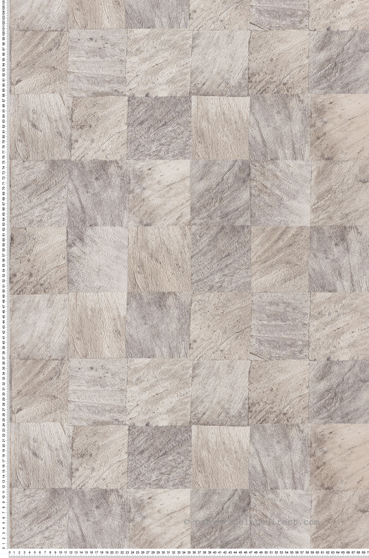 Papier peint Bois Abale gris cendre - Karabane de Casamance | Réf. CAS-75173062