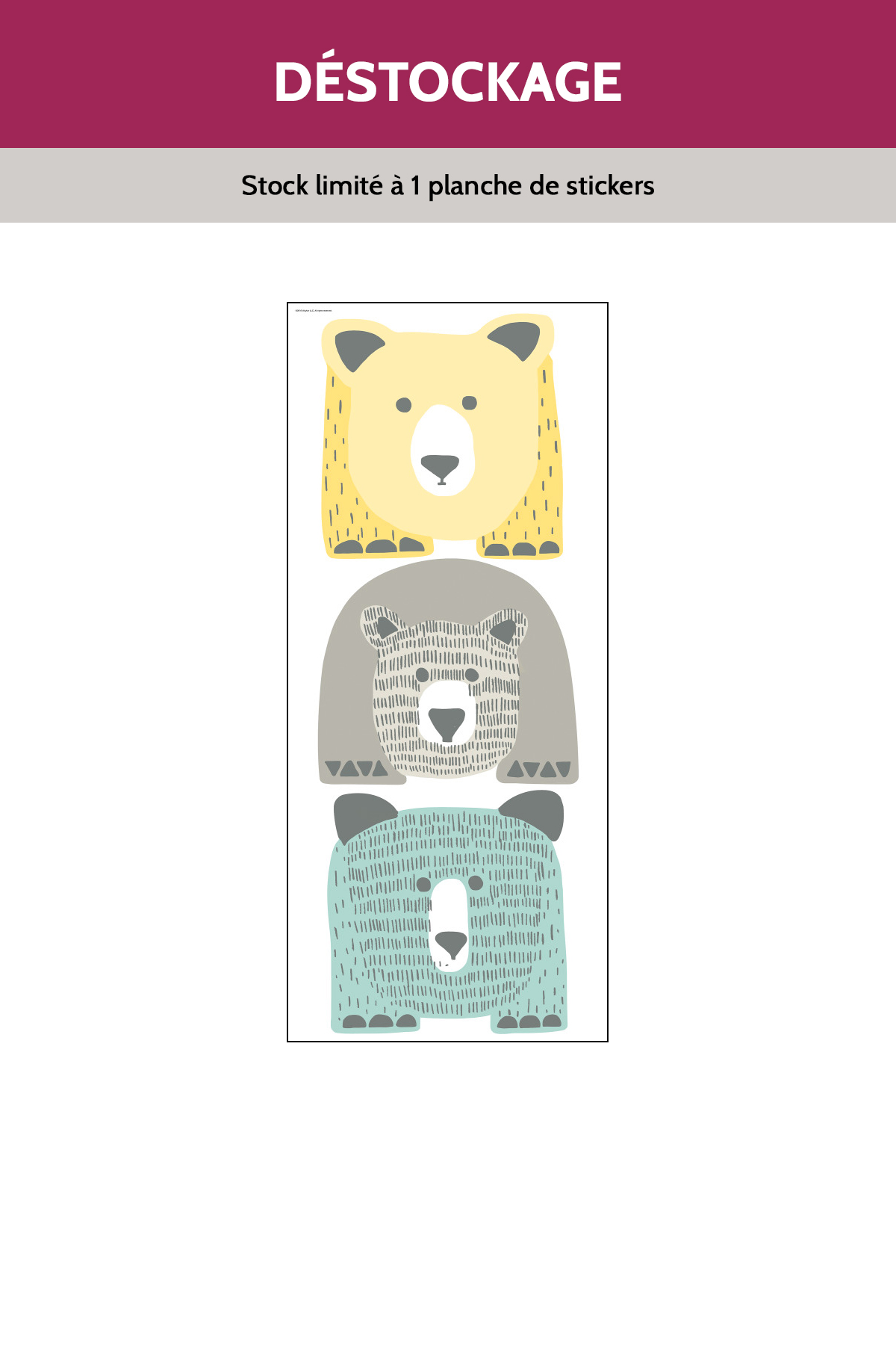 Sticker Destockage - Ours