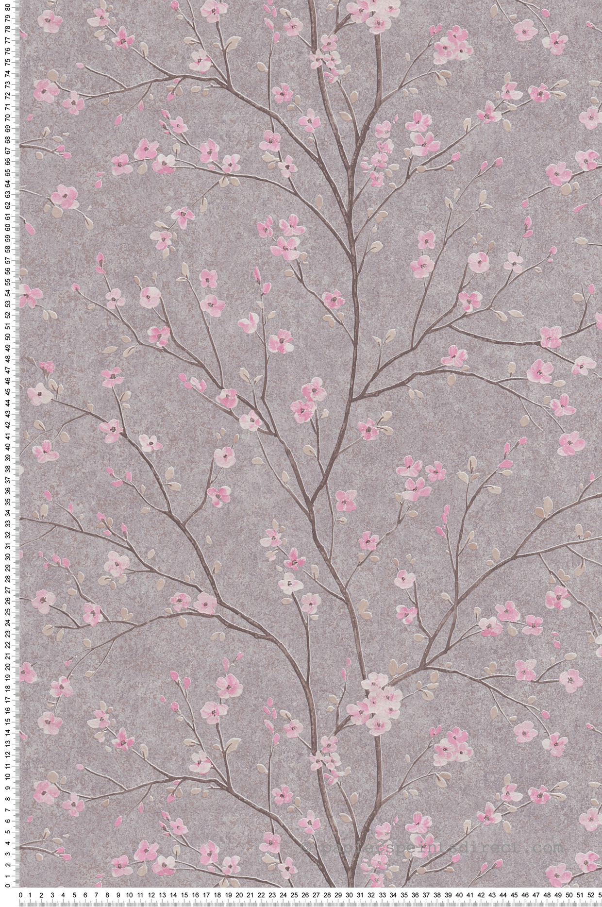 Papier peint Fleurs Cerisier gris taupe - Metropolitan Stories 2 d'AS Création | Réf. SP15560