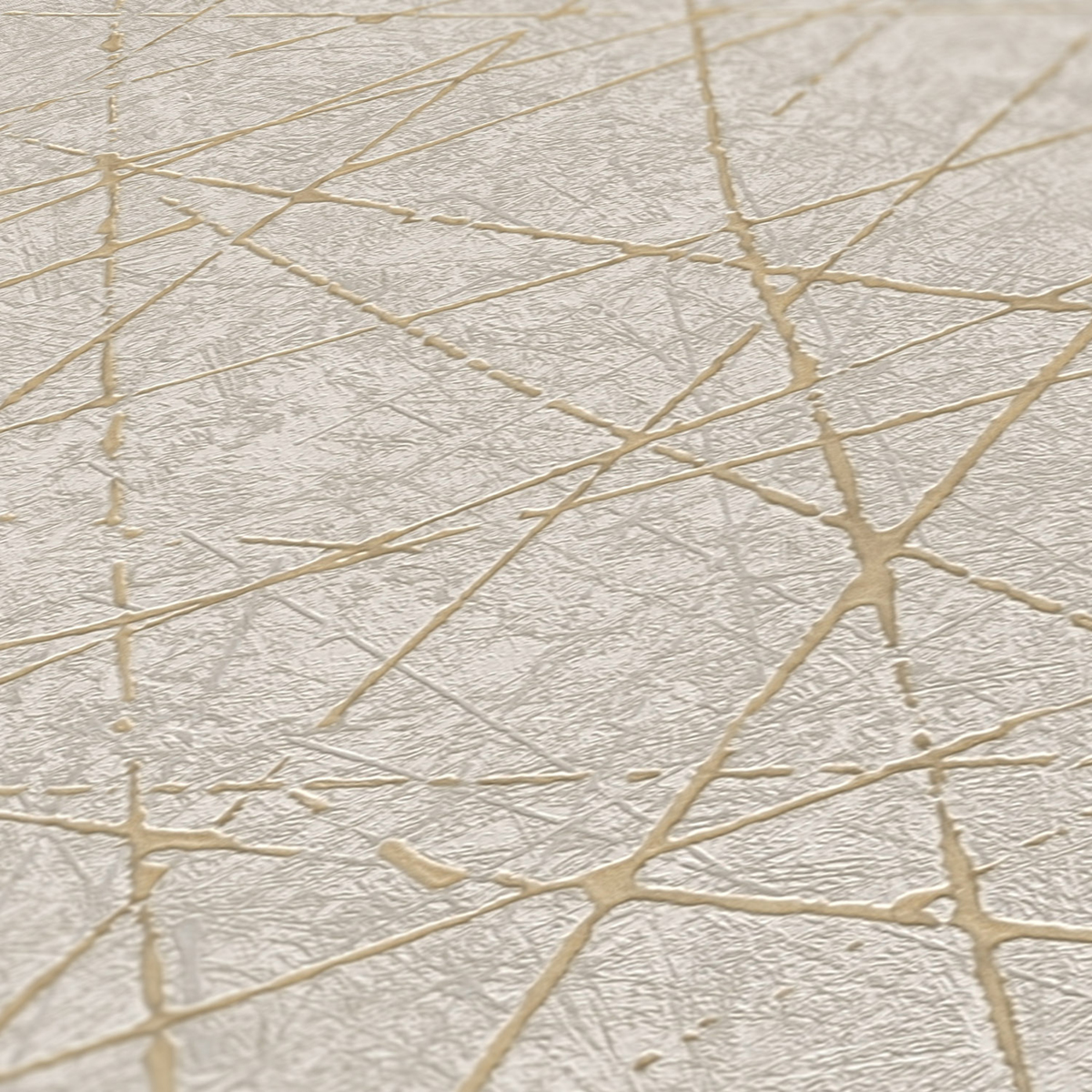 Papier peint Lignes Maha Métal lin doré - Metropolitan Stories 3 d'A.S. Création AMB3 | Réf. AS-391773