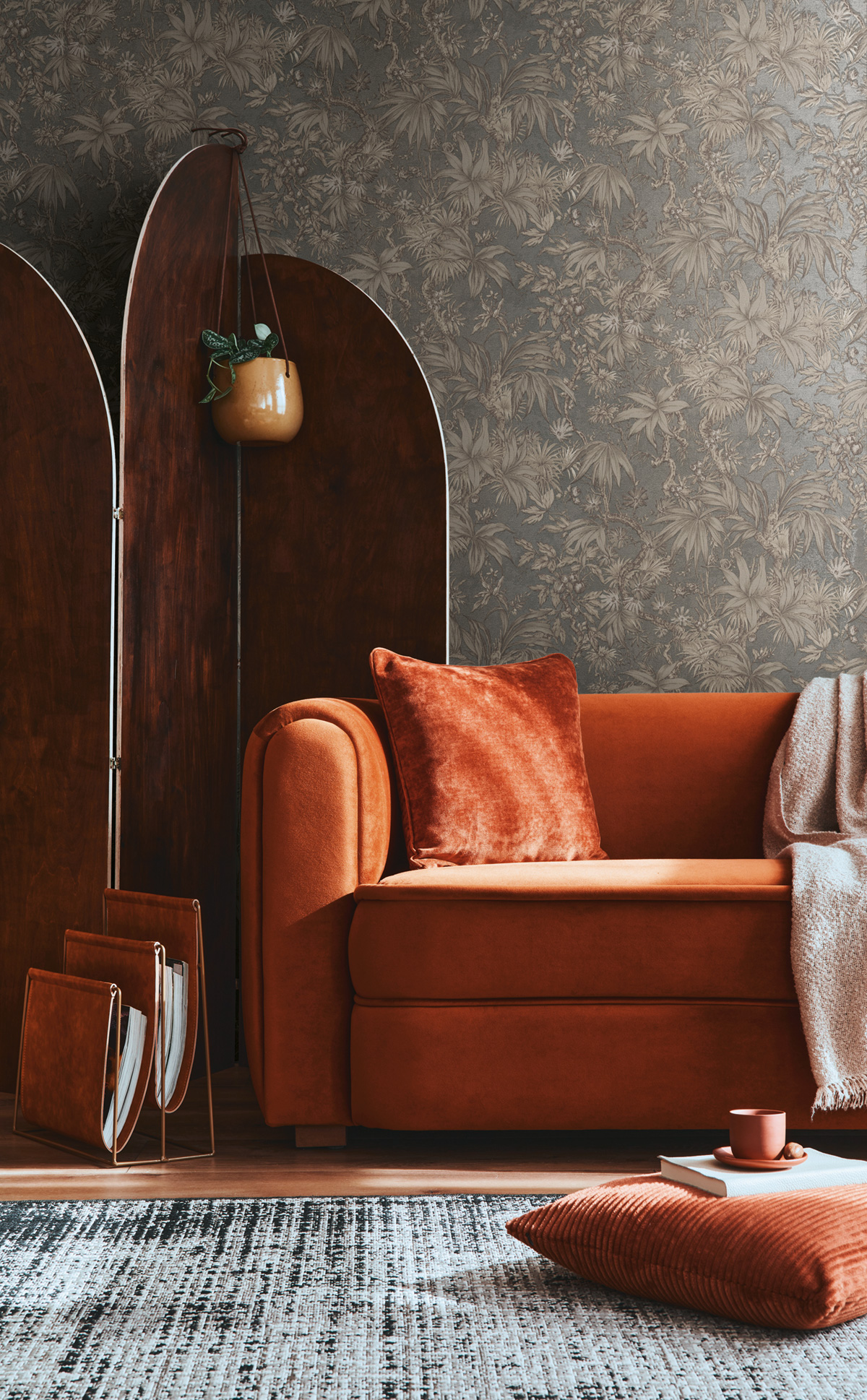 Papier peint Jungle Feuillage gris irisé - History of Art 2 d'AS Création AMB1| Réf. AS-790473