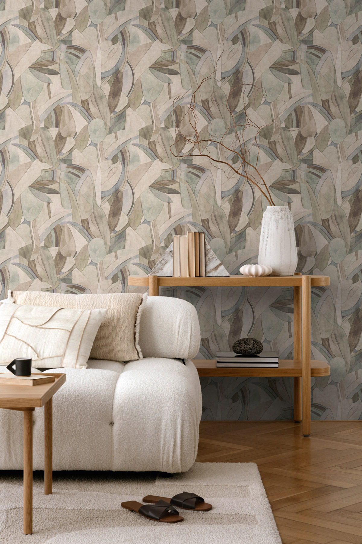 Papier peint Design Forme marron bleu - Anna D'Andrea d'A.S. Création | Réf. AS-782151