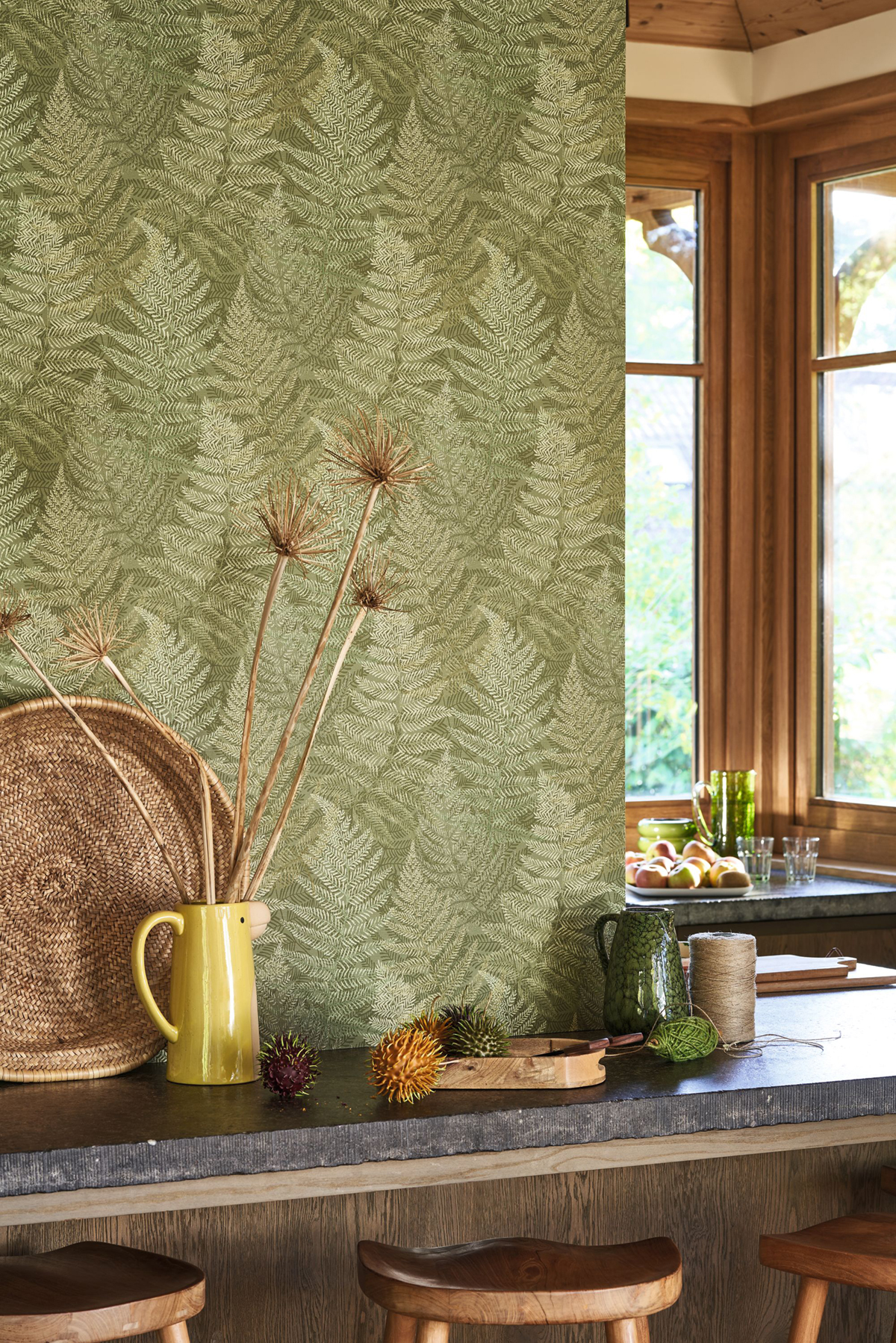 Papier peint Fougère Yosemite vert - California de Casadéco | Réf. CALF88817676