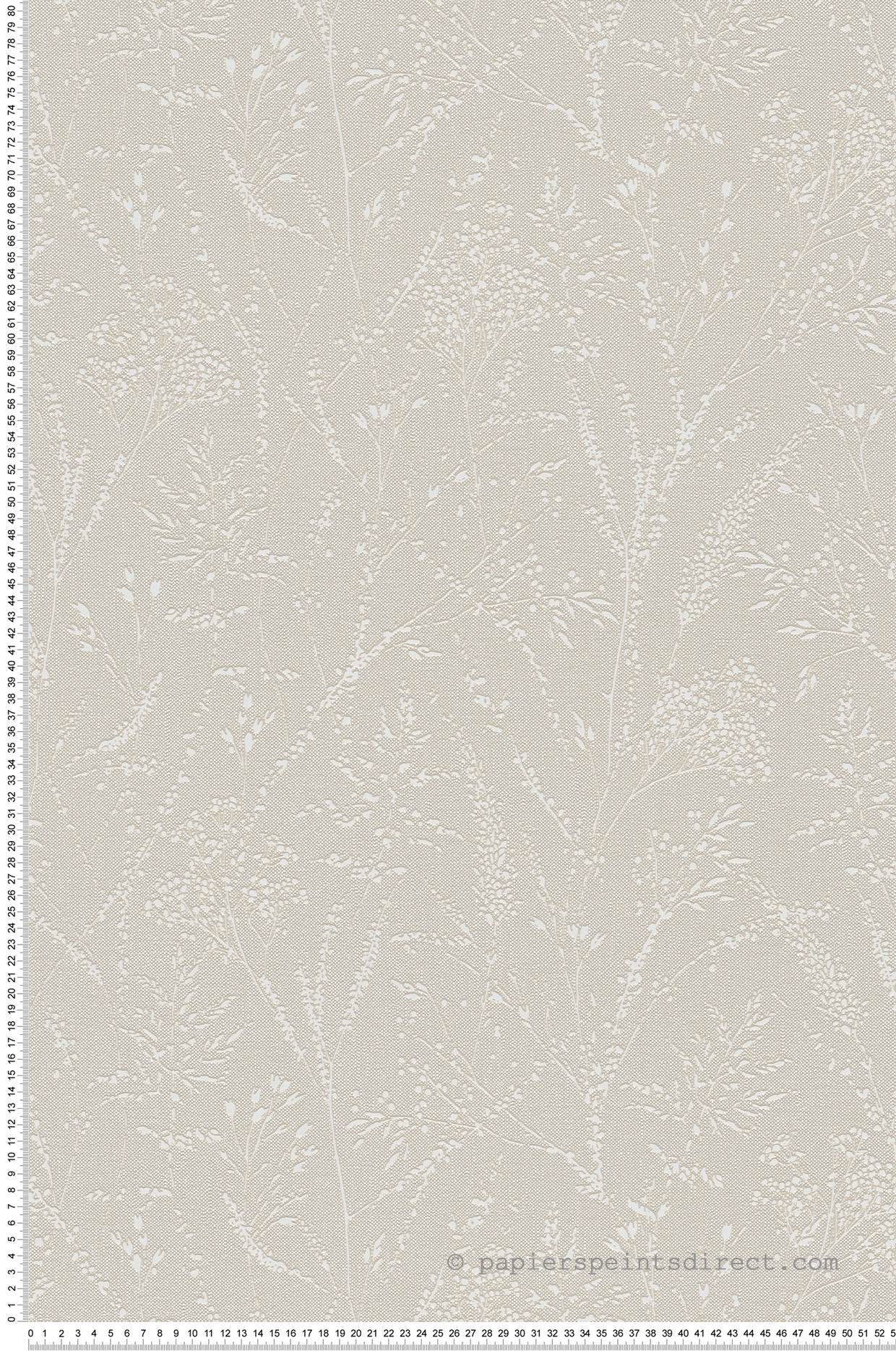Papier peint Branchage Délicat lin métallisé - Pure Elegance d'A.S. Création | Réf. AS-397661