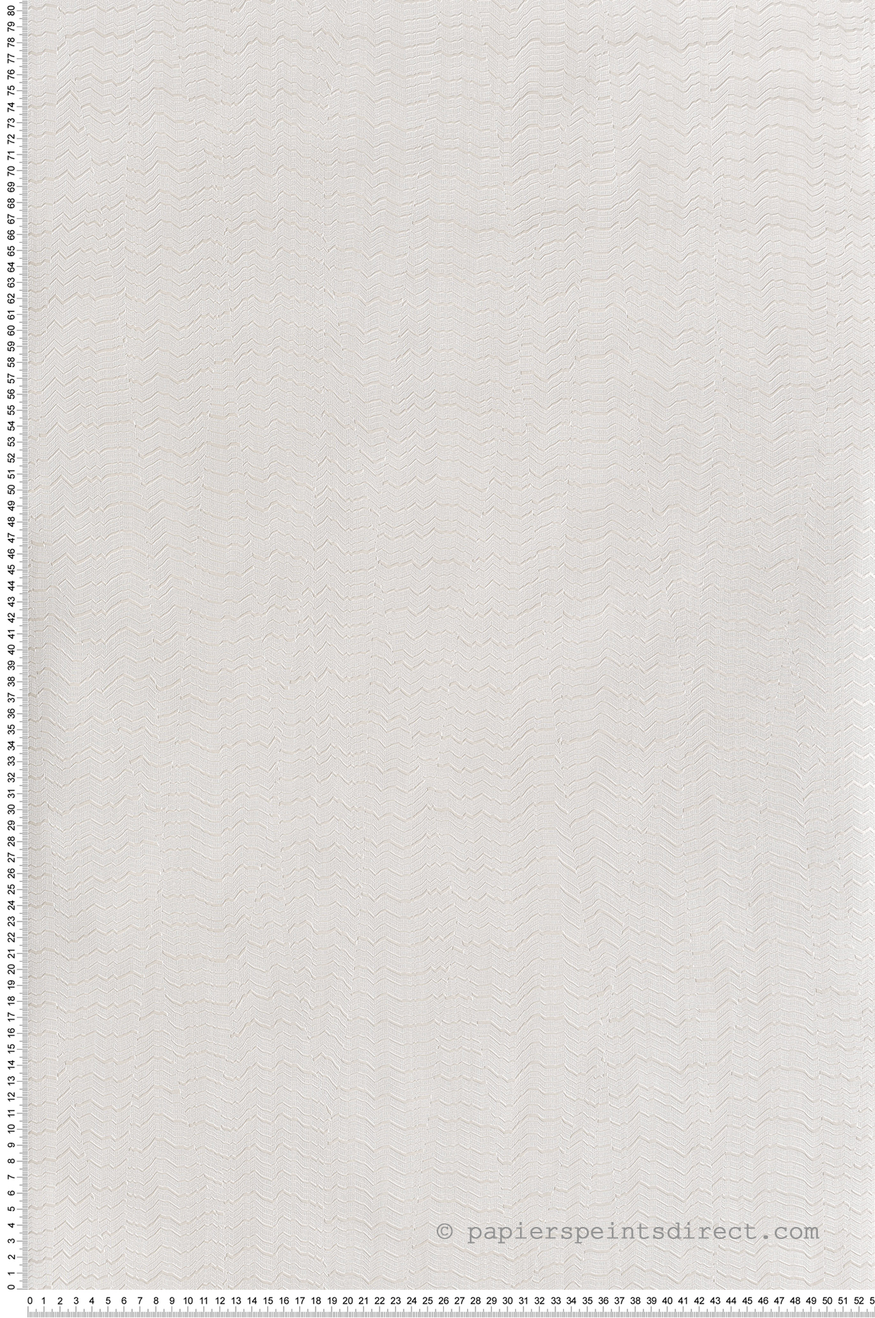 Papier peint Ligne Ondulée blanc crème nacré - Maya de Montecolino | Réf. MC-BZ3402