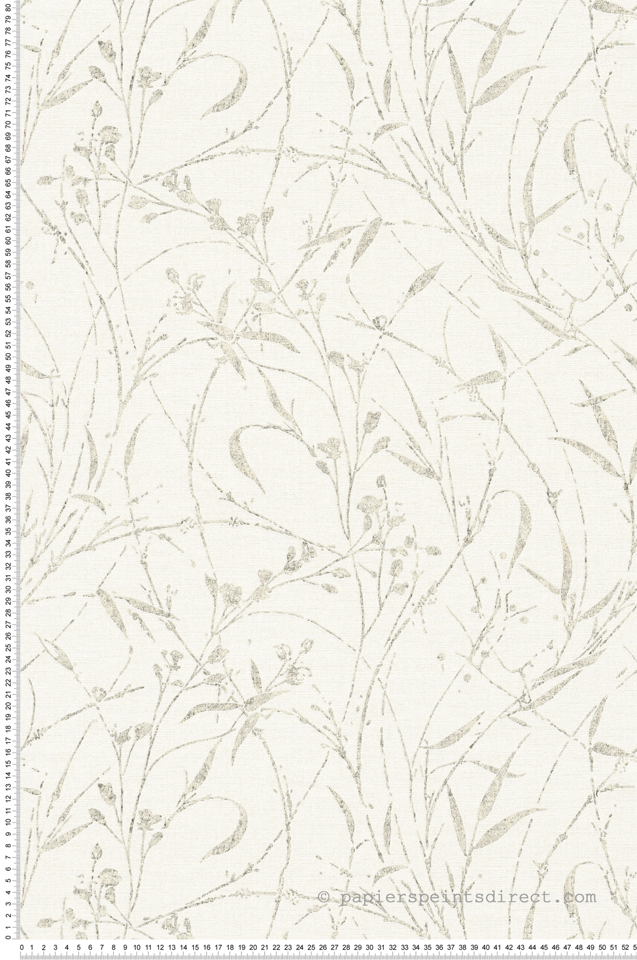 Papier peint Botanique Feuillage anthracite beige irisé - Vibes & Styles d'A.S. Création | Réf. AS-790041