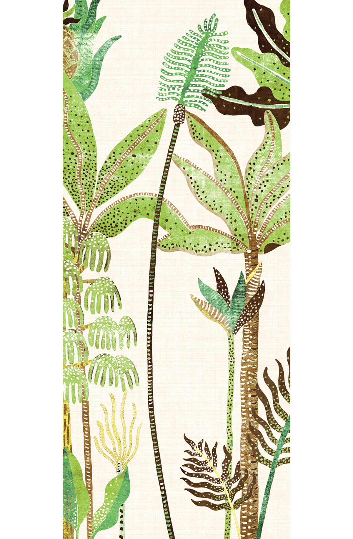 Papier peint panoramique Arbres Tropicaux Parque vert - B H300 - Havana de Masureel | Réf. MAS-DGHAV2022