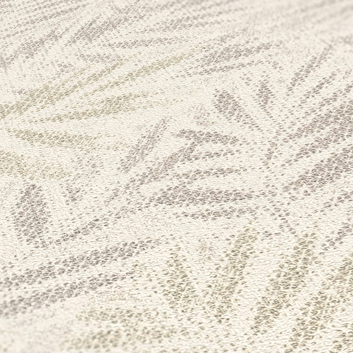 Papier peint Feuillage Métal Zoé écru argenté - Metropolitan Stories 3 d'A.S. Création AMB4 | Réf. AS-391202