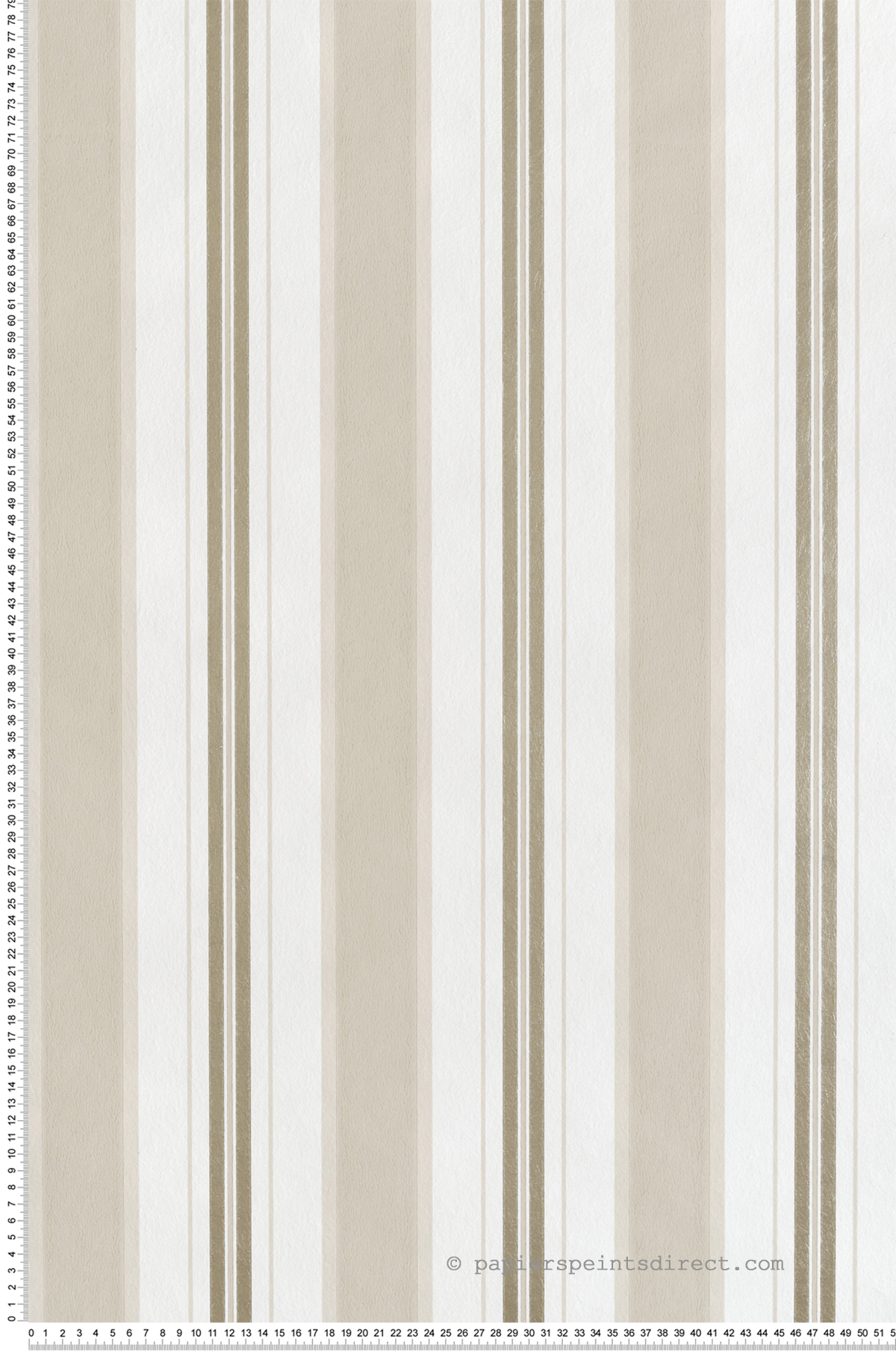 Papier peint Rayure Vintage Peruzzi écru doré - Alberti d'Osborne & Little | Réf. OSB-W7982-01