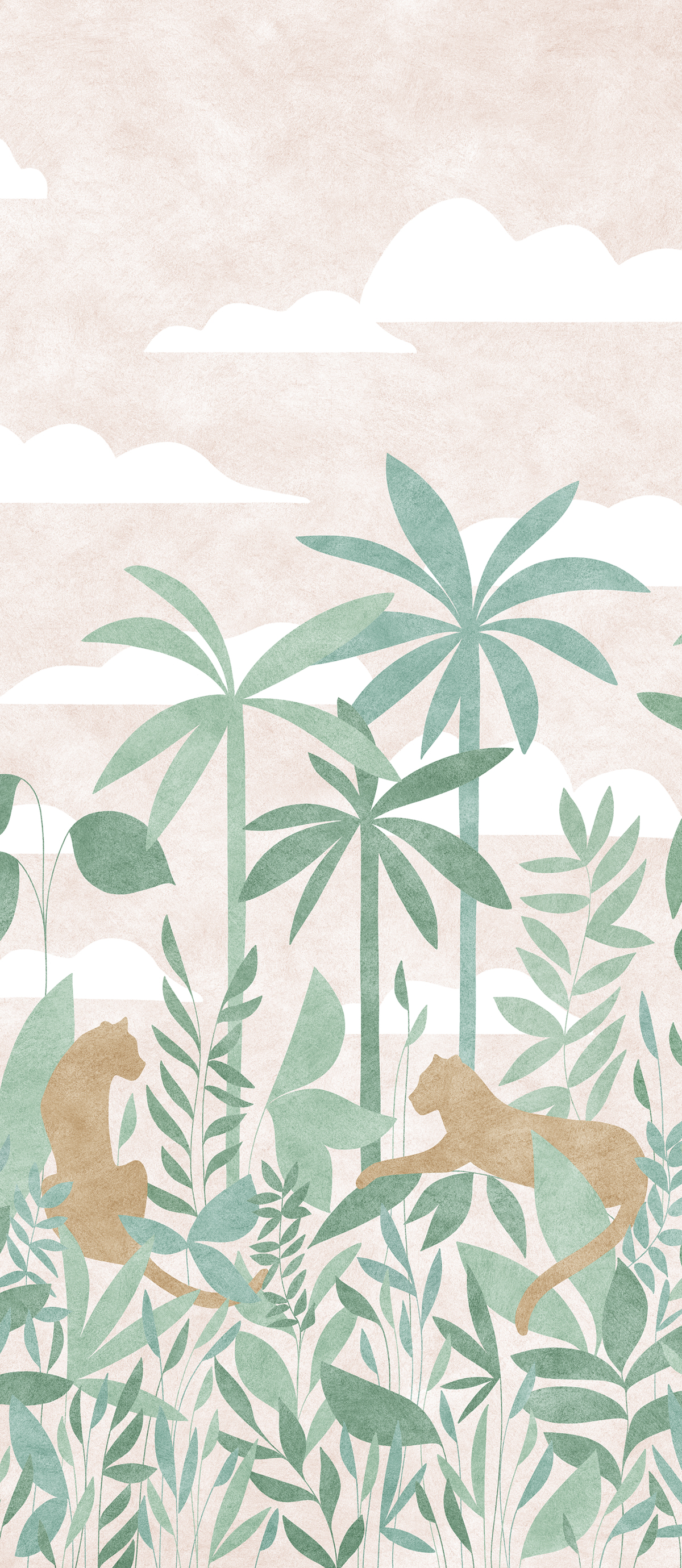 Papier peint panoramique Paradis des Tigres Jour C - 7/8/9 - Isidore Leroy