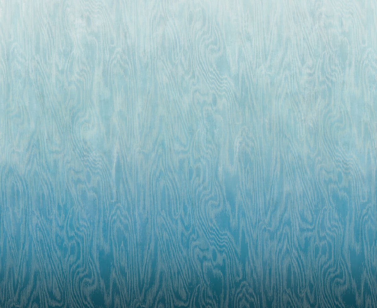 Papier peint panoramique Dégradé Moiré Bois bleu - A, B et C H260 - Wall Designs IV de Masureel | Réf. MAS-DG4MOI103X-260