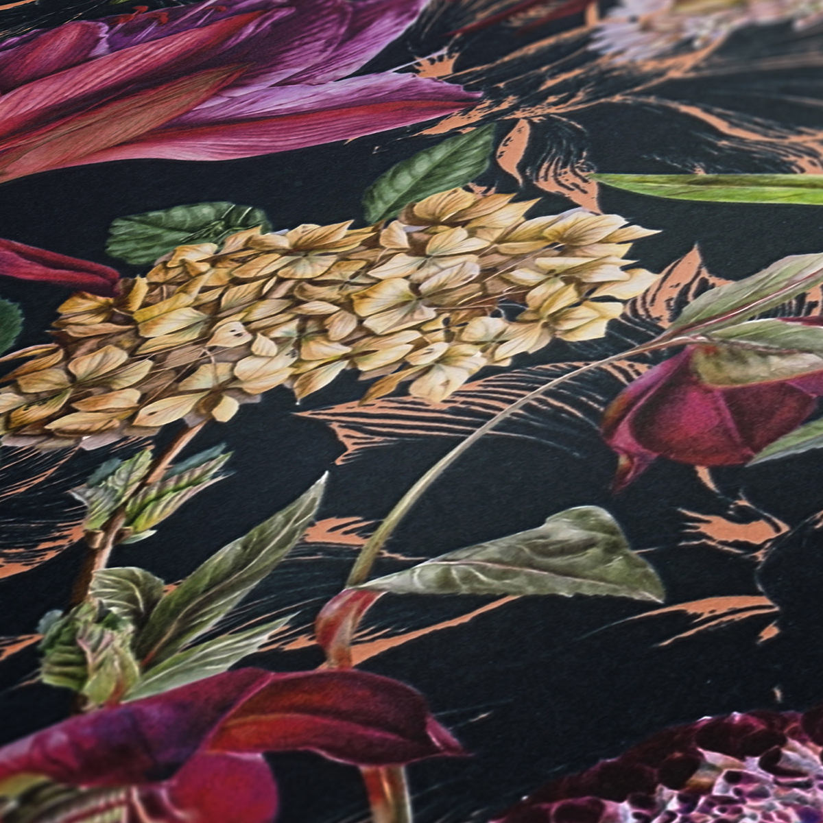 Papier peint Jardin Floral rose et violet - Dream Flowery de Architects Paper | AMB Réf. 38175-6