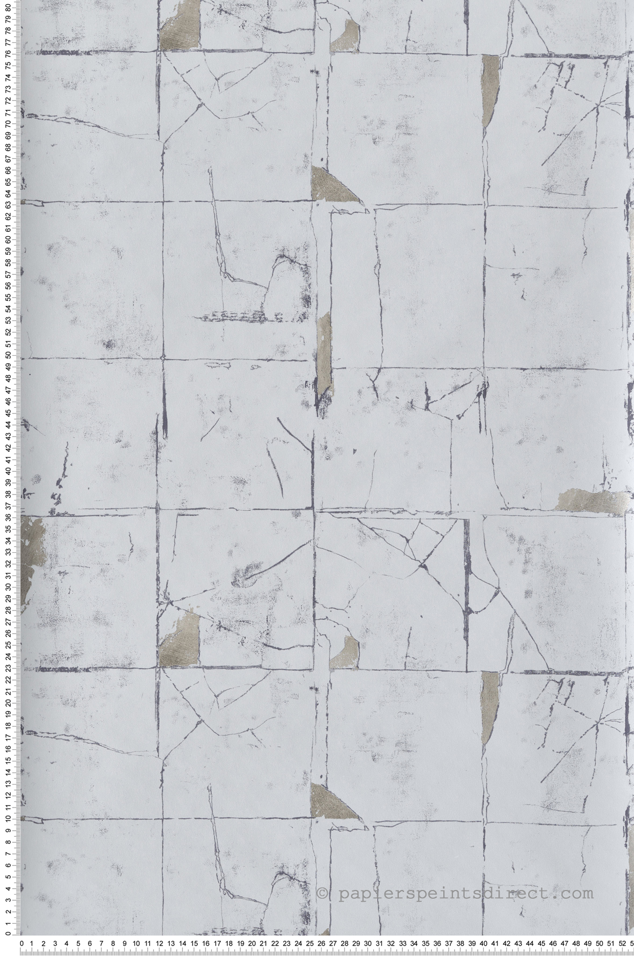 Papier peint Faïence Faenza Tile bleu - Folium de Osborne & Little | Réf. OSB-W7332-02