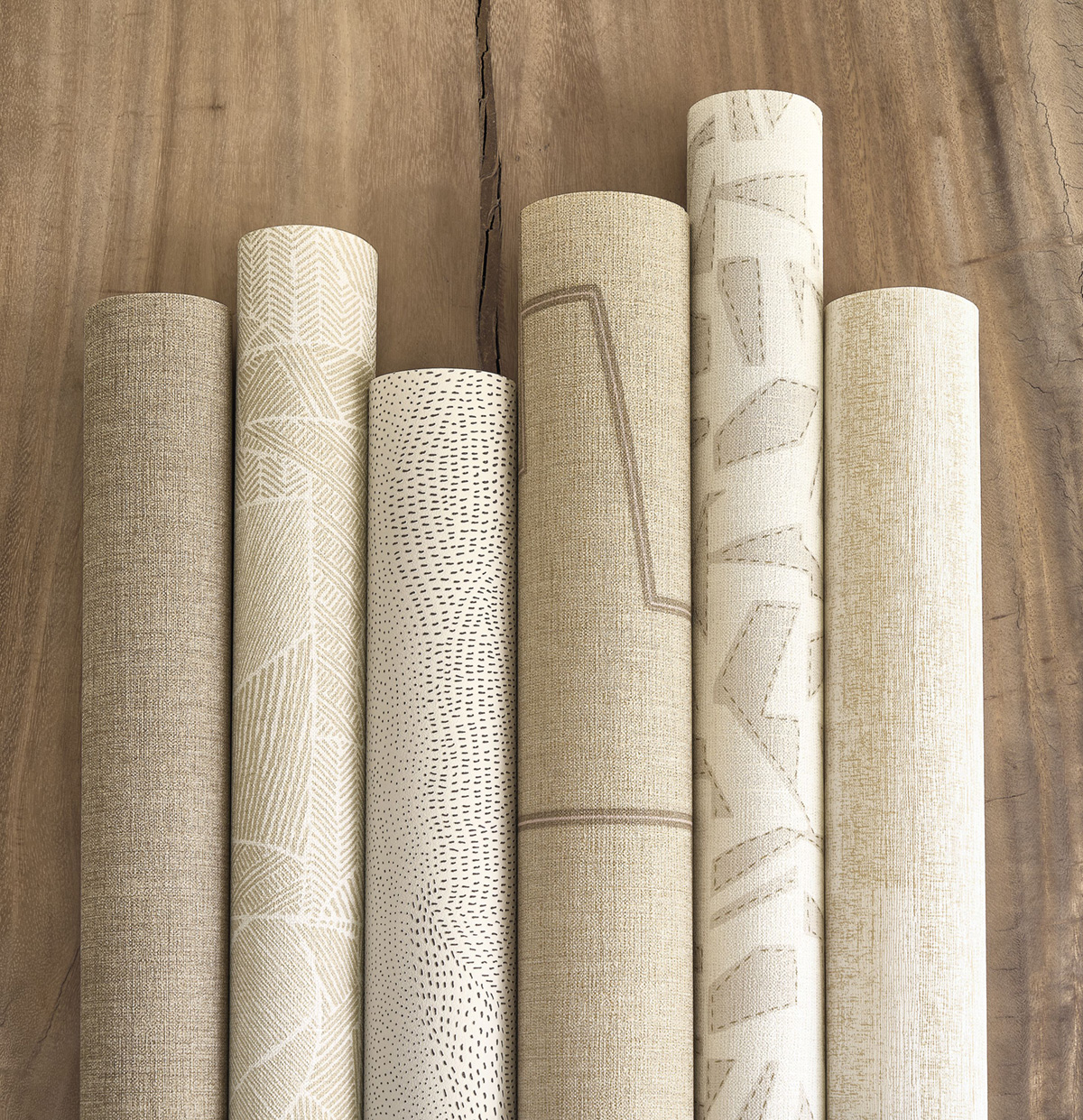 Papier peint Uni Lin Caractère ficelle - Matera de Casadéco AMB3| Réf. MATA201171505
