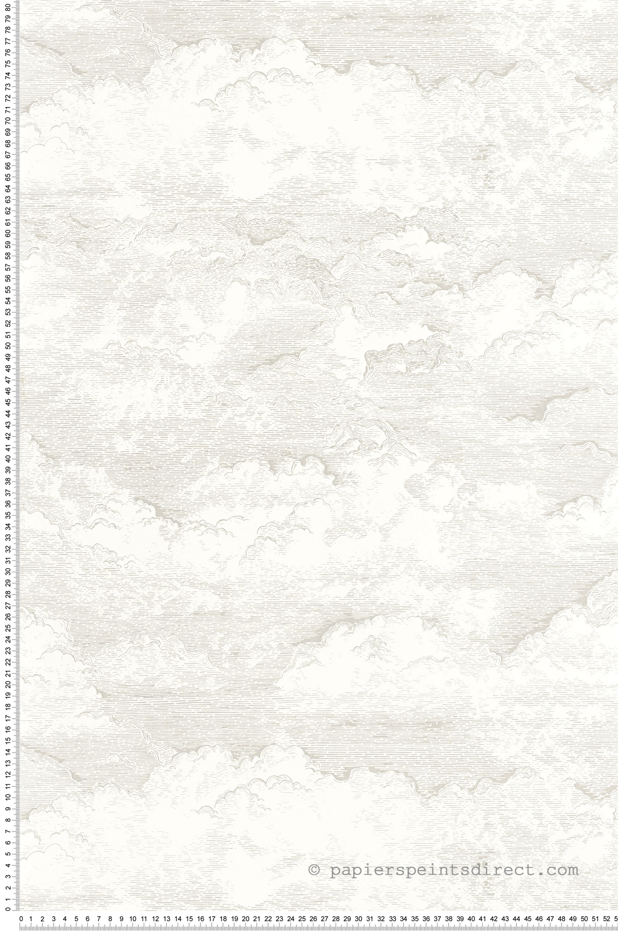 Papier peint Nuage Songe blanc et gris - Voyage Onirique de Casadéco | Réf. ONIR87271218