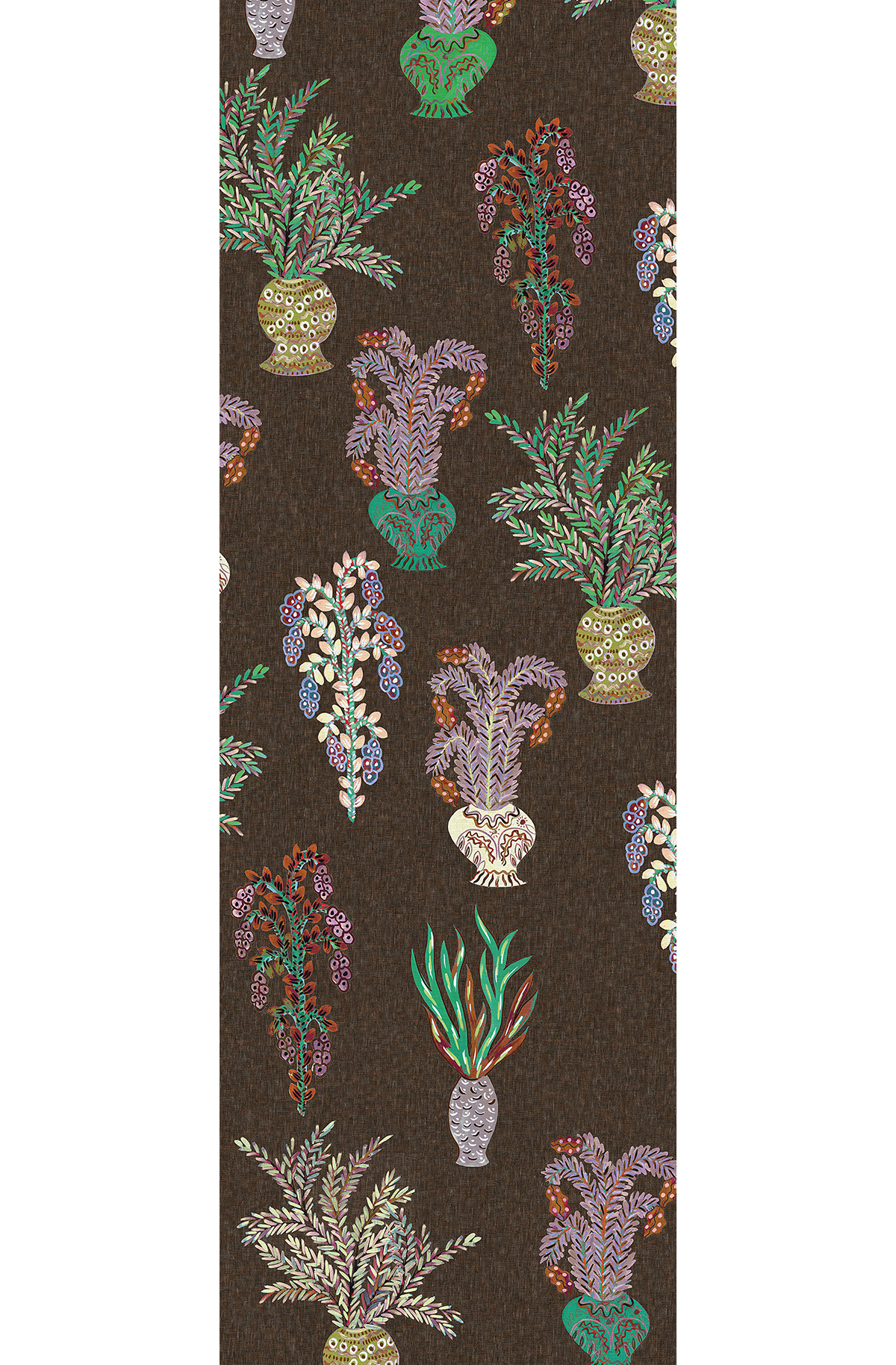 Papier peint panoramique Plante en Bouquet violet - B H260 - Joy de Masureel | Réf. MAS-DGJOY1032-260