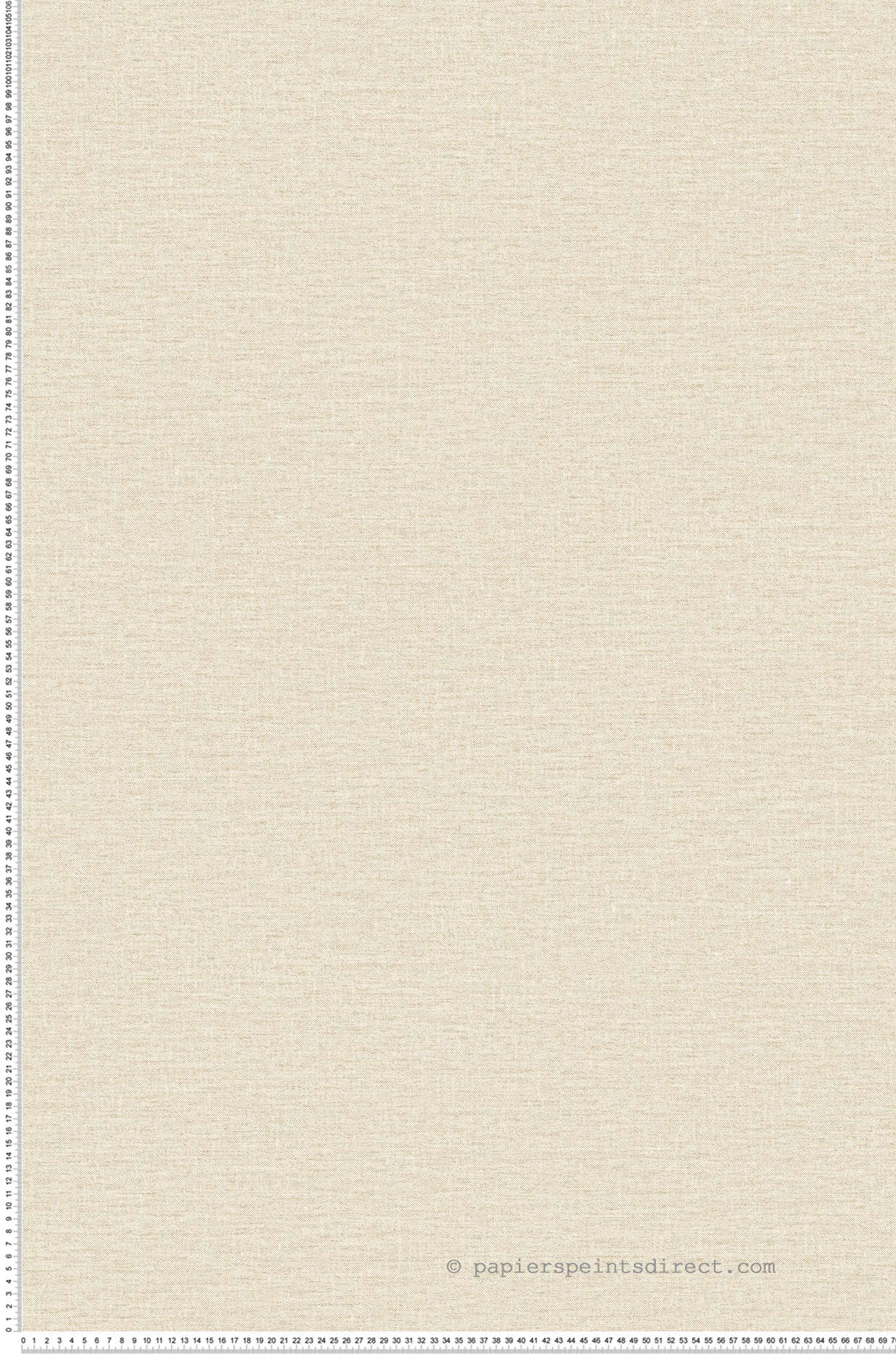 Papier peint Uni Lin Étoffe Lina ivoire - Modernismo de Casamance | Réf. CAS-76851630