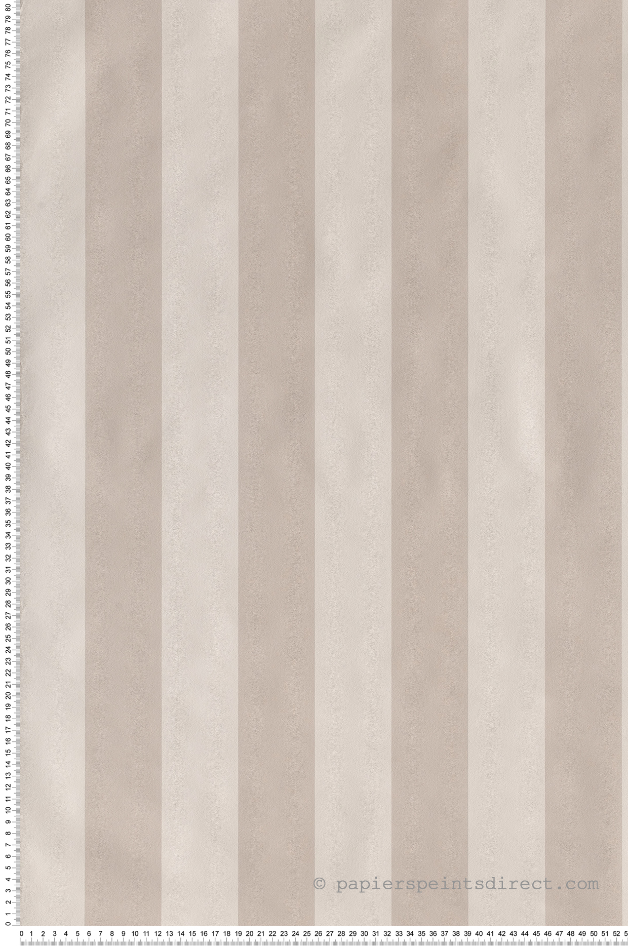 Papier Peint Rayures classiques grège-blanc - Jeux de rayures 2 de Lutèce  | Réf. LTC-G67526