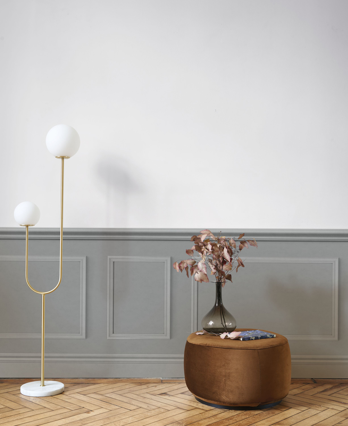 Papier peint Soubassement Moulure Petit Salon pierre - Galons et Frises de Casadéco | Réf. GAFR200459274