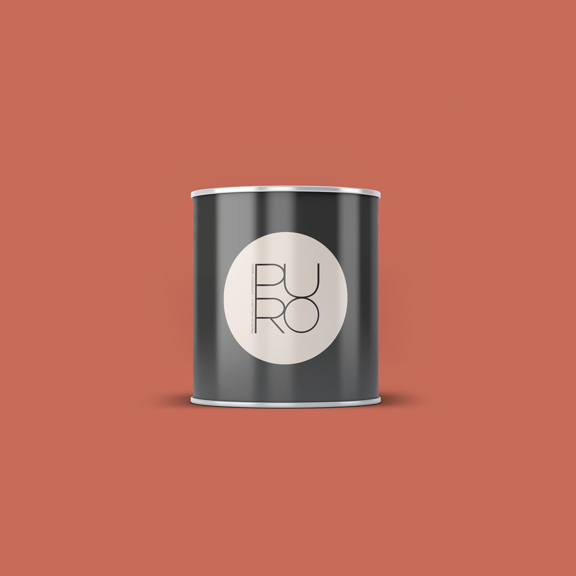 Image d'un pot de 1 litre de peinture Puro rouge dusty orange - c9007