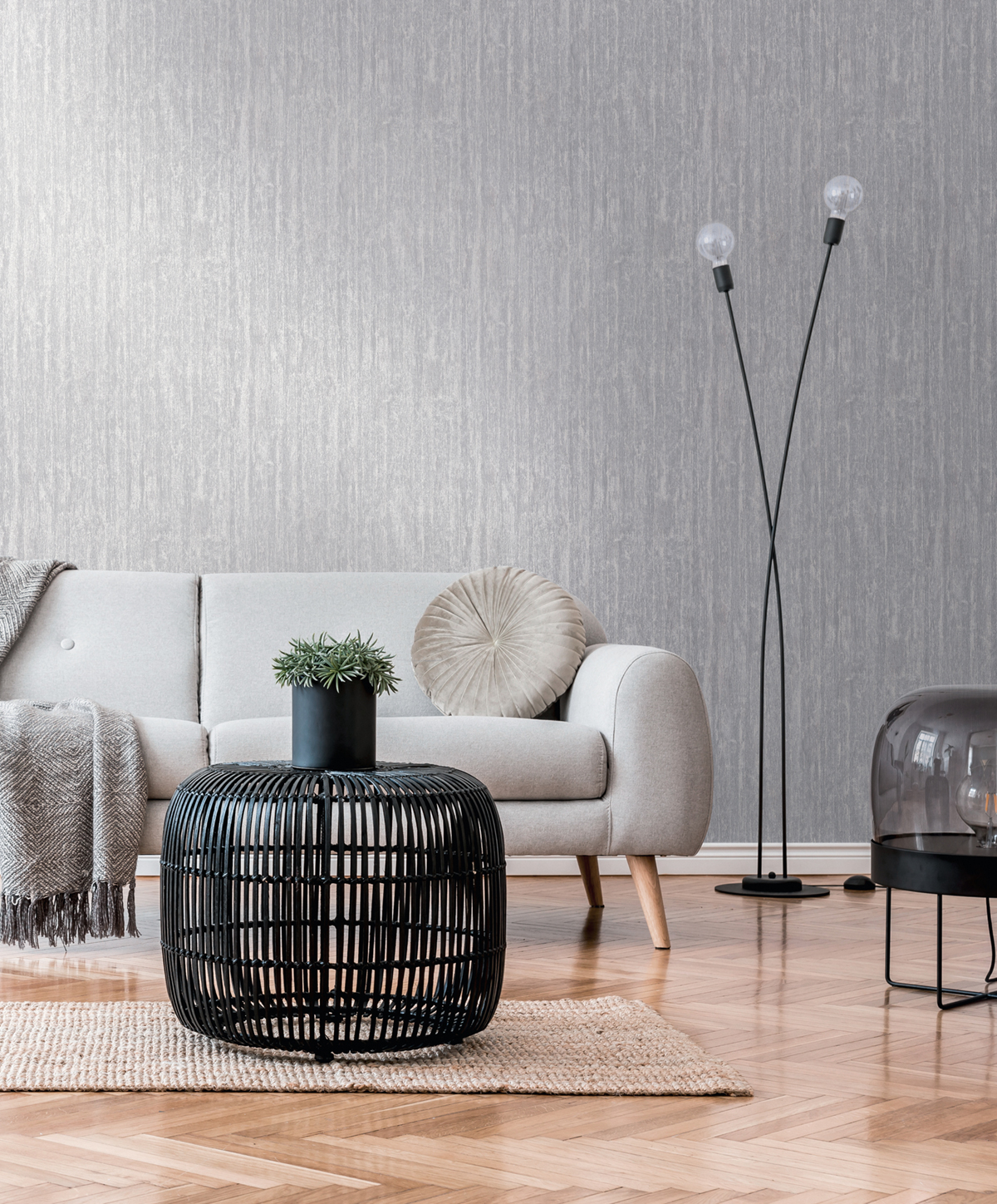 Papier peint Essence Bois gris argenté - Smart Surfaces d'A.S. Création | Réf. AS-395612