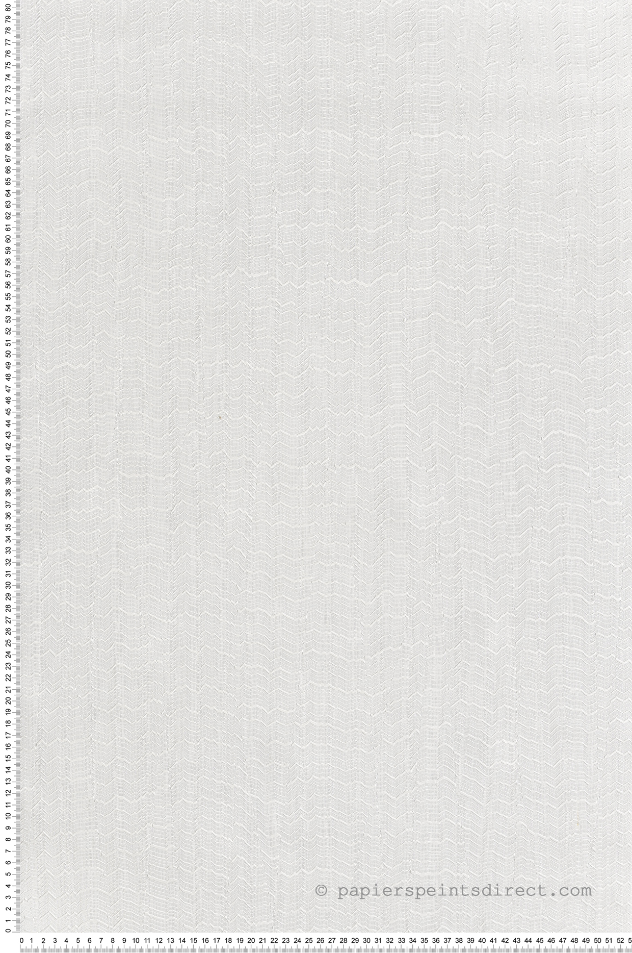 Papier peint Ligne Ondulée blanc nacré - Maya de Montecolino | Réf. MC-BZ3401