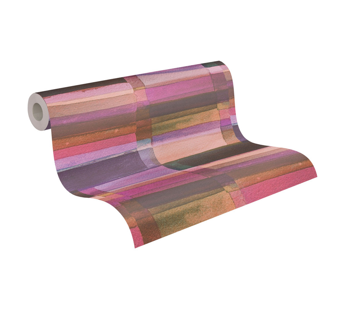 Papier peint Géométrie Aquarelle violet - Anna D'Andrea d'A.S. Création AMB5| Réf. AS-782251