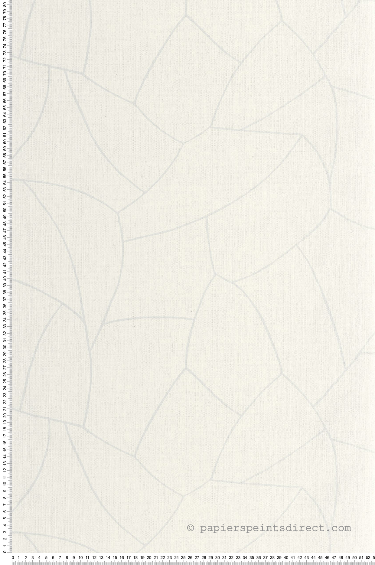 Papier peint Graphique Texturé Melody blanc cassé gris - Symphony de Casélio | Réf. SYM107020013