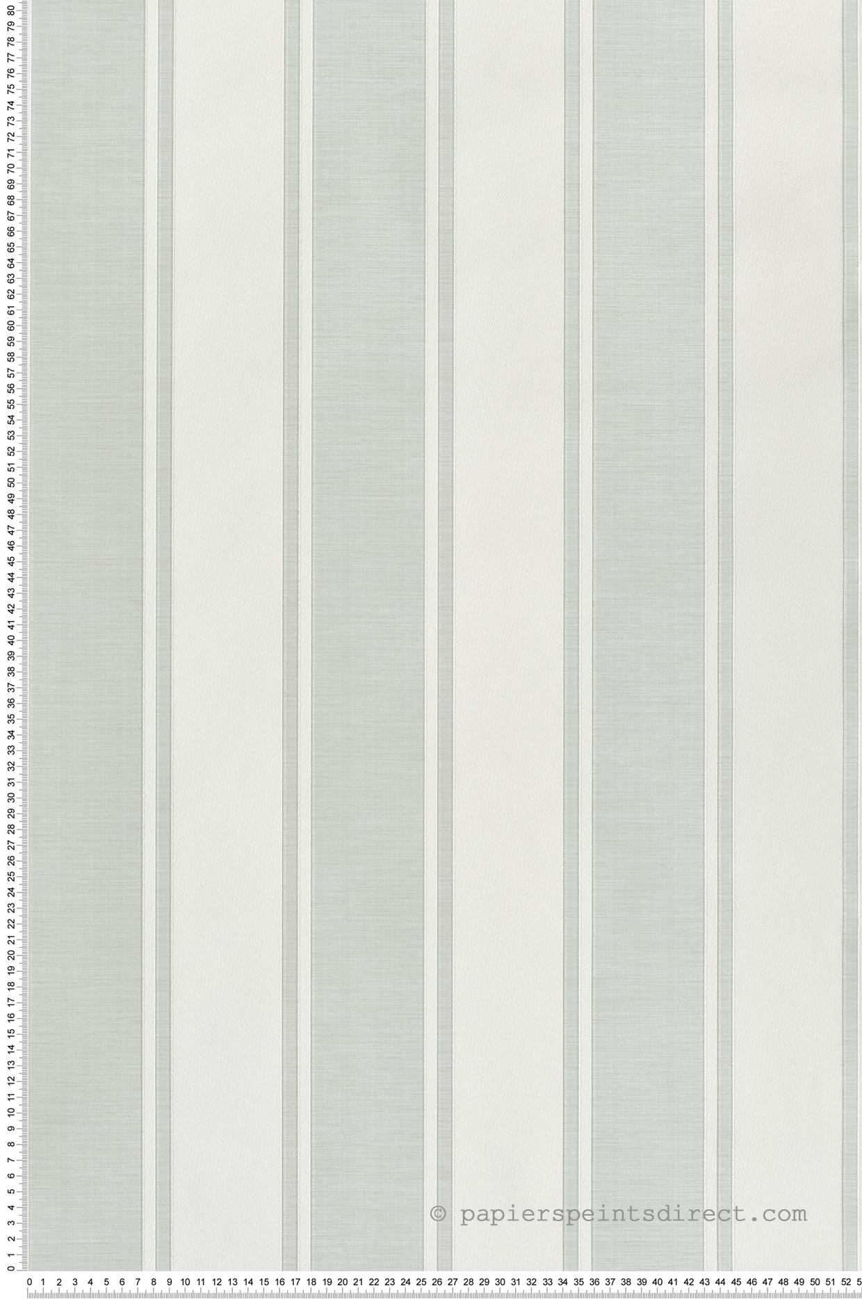 Papier peint Rayure Baroque vert d'eau irisé - Venise de Montecolino | Réf. MC-23675