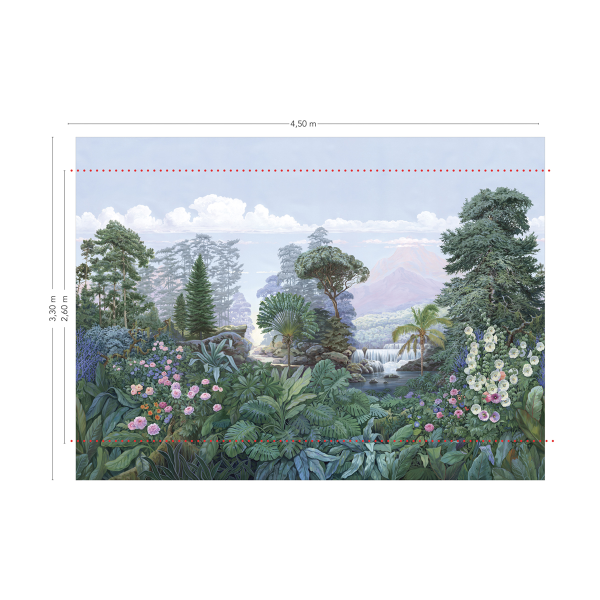 Papier peint panoramique Firone Jungle Equatorial A+B+C - 1/2/3/4/5/6/7/8/9 - Isidore Leroy