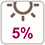 Mat lavable 5% de brillance