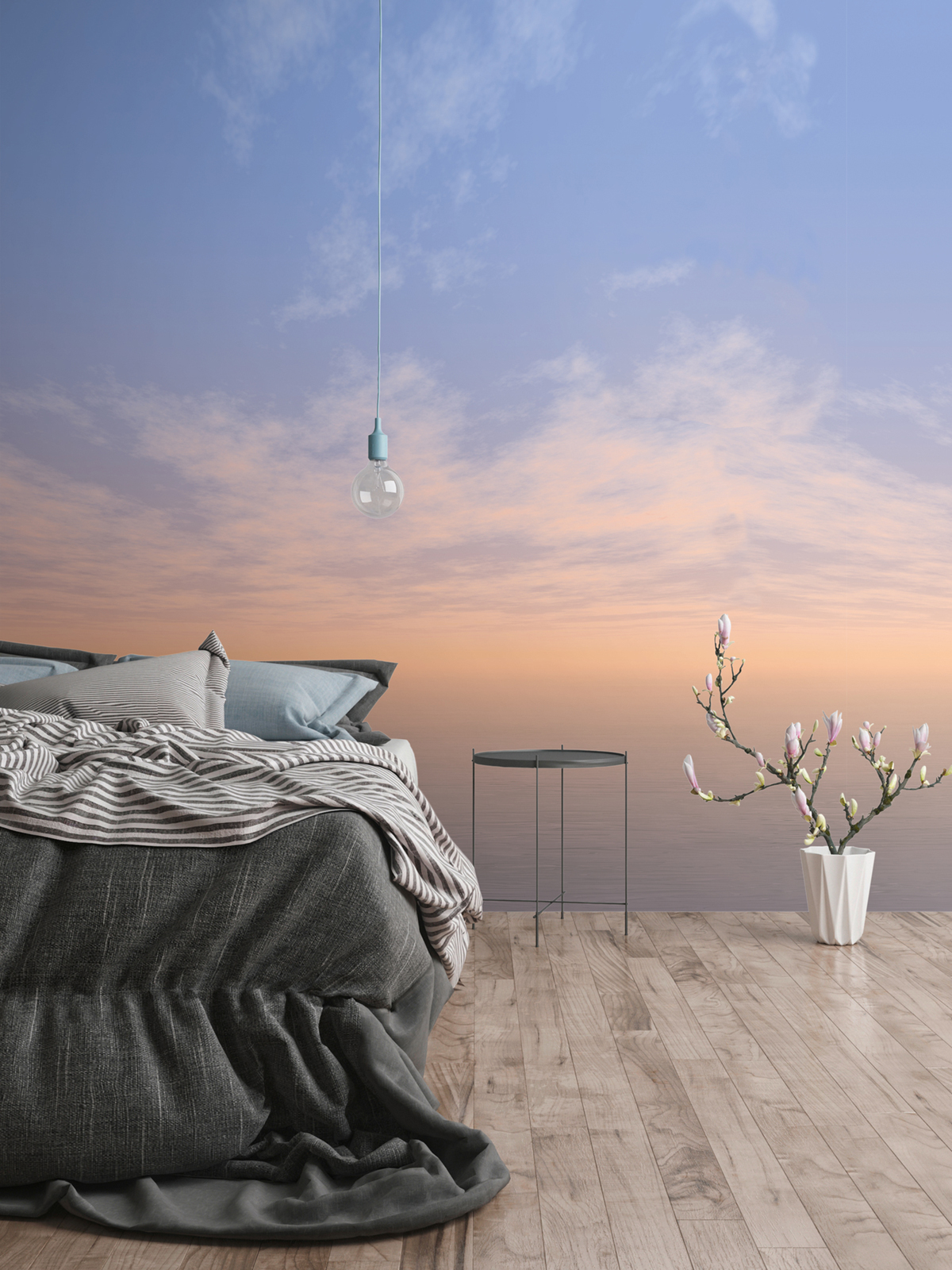 Papier peint panoramique Coucher Soleil Ciel bleu - The Wall 2 d'A.S. Création | Réf. AS-392291