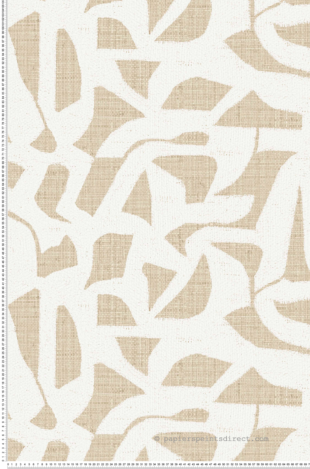 Papier peint Cannage Raphia Cana sable - Modernismo de Casamance | Réf. CAS-76830508