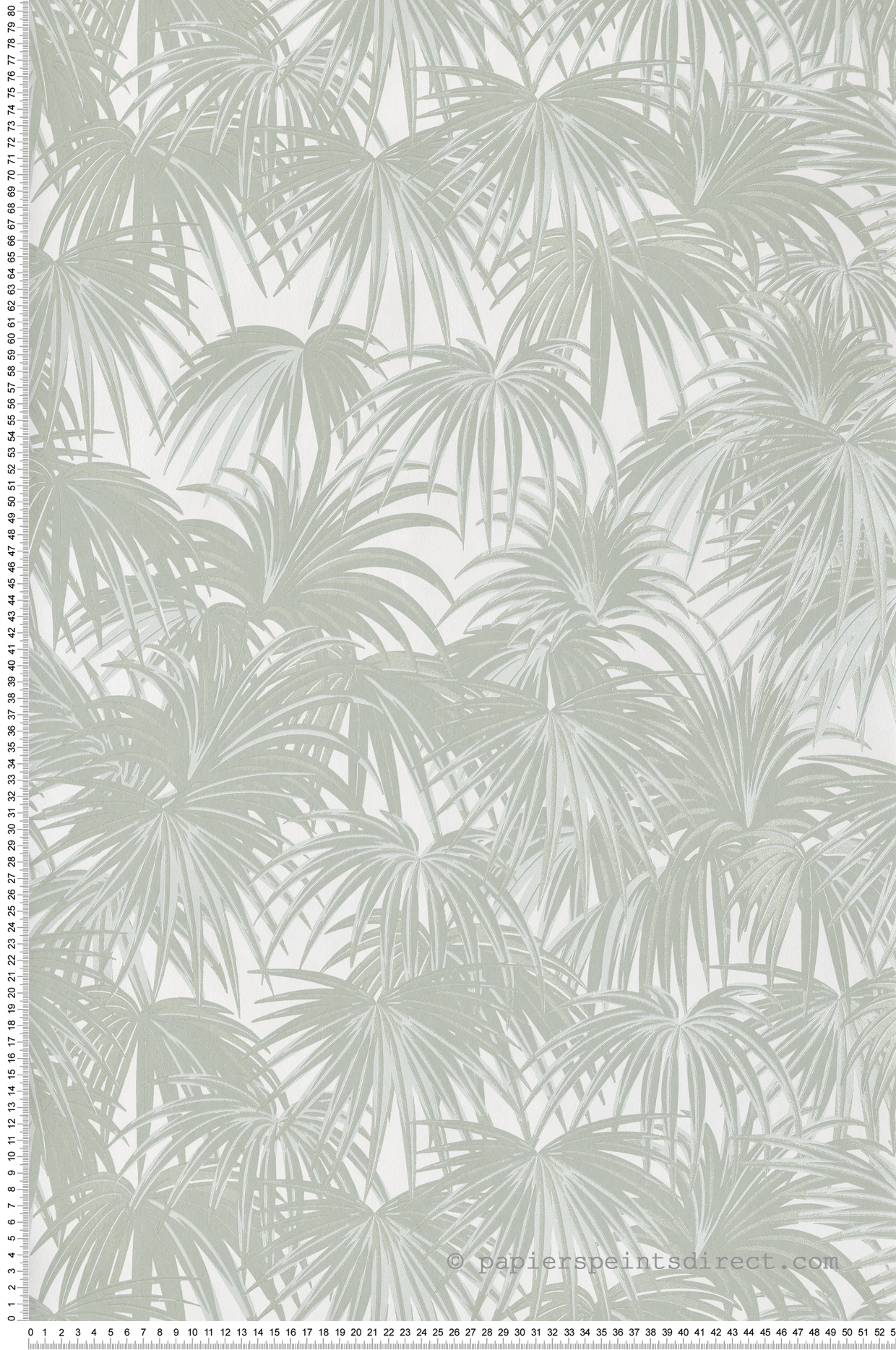 Papier peint Palmier Charleston vert amande - Twenties de Casadéco | Réf. TWNT88657101