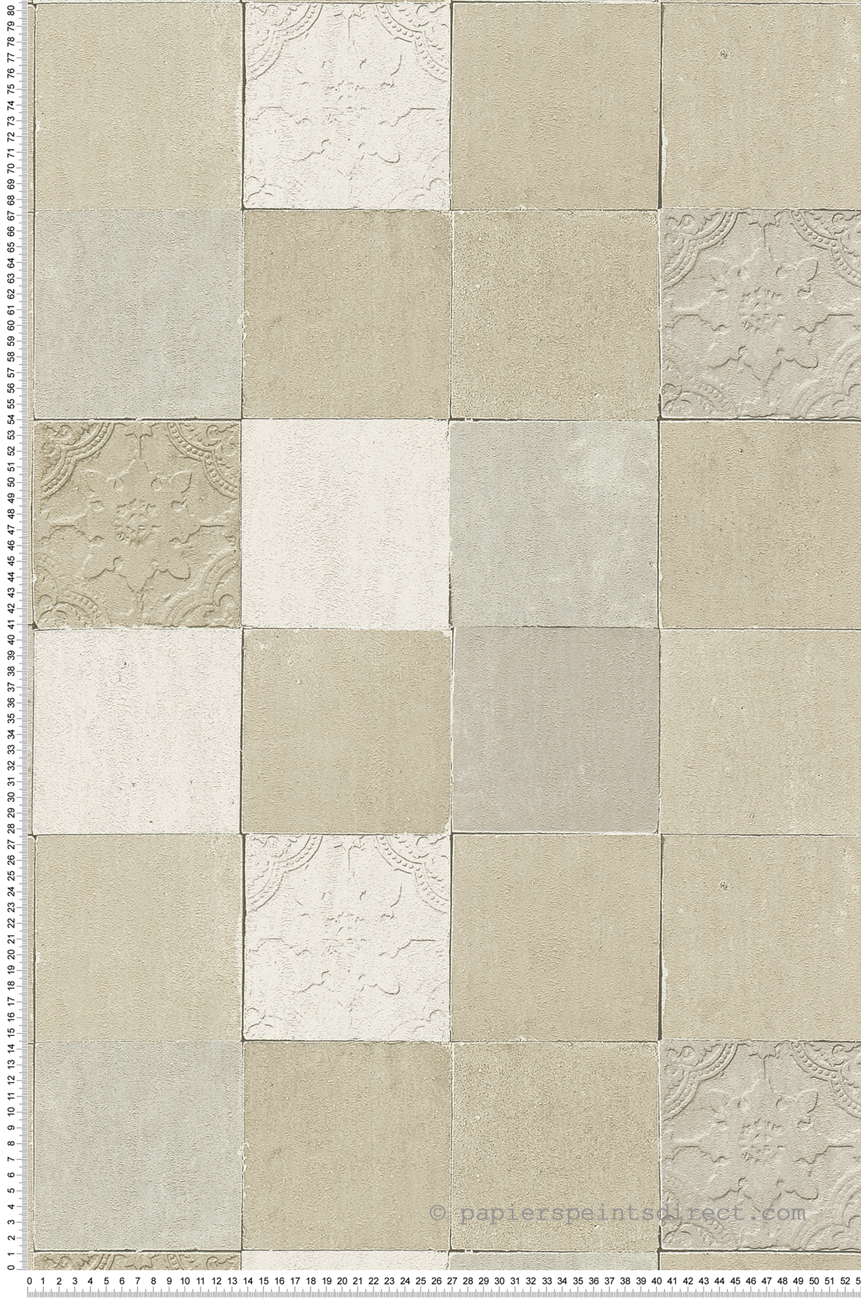 Papier peint Carreaux de ciment beige - New Walls d'AS Création | Réf. SP15262