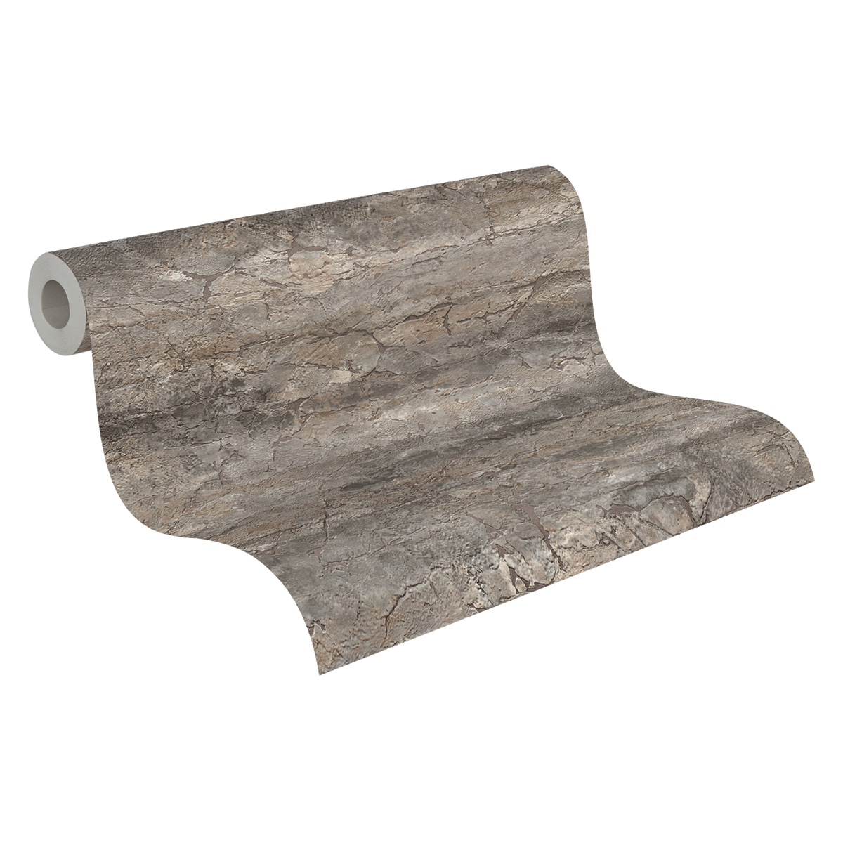 Papier peint Pierre Brute Minéral gris - Vibes & Styles d'A.S. Création AMB7| Réf. AS-791995