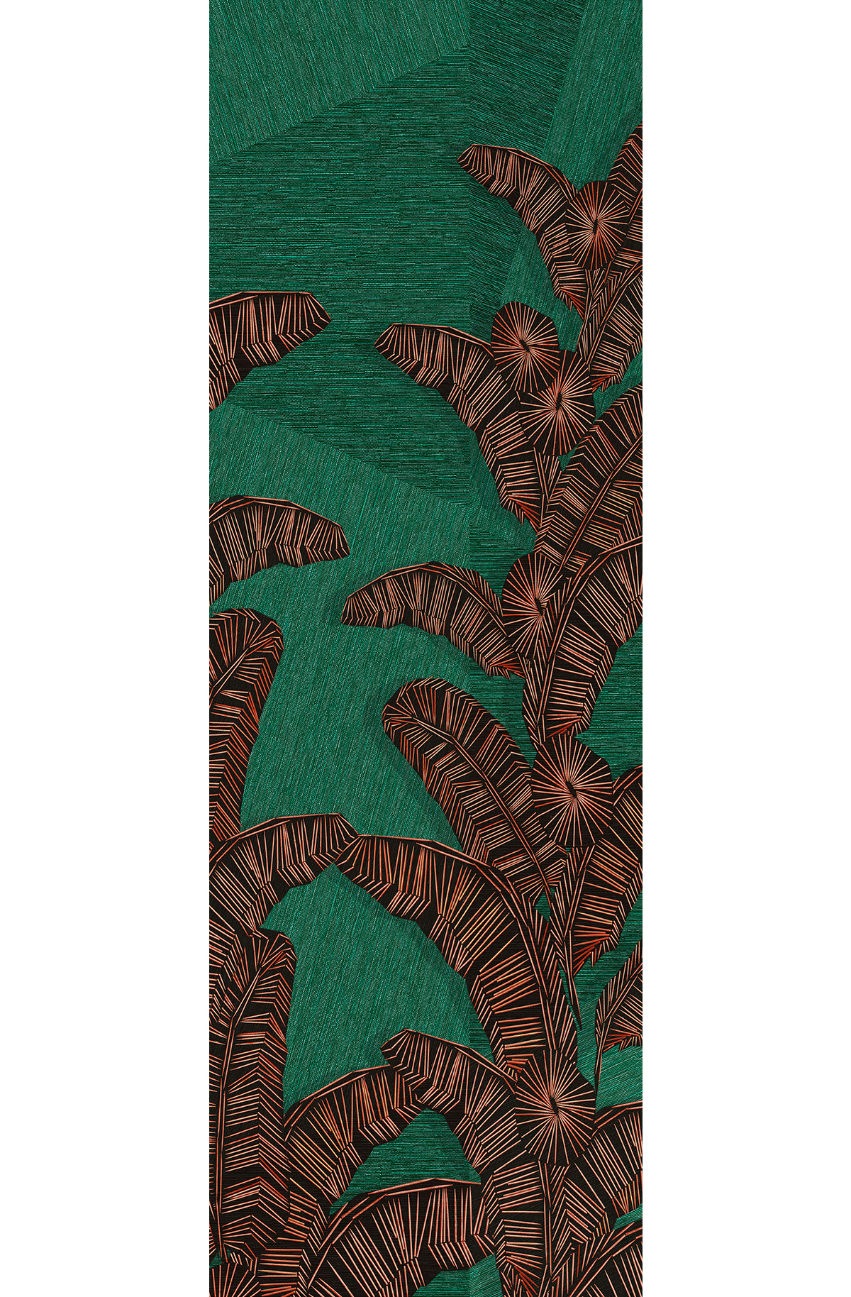 Papier peint panoramique Palme Graphique Yucatan vert - A H260 - Amani de Masureel | Réf. MAS-DGAMA2021-260