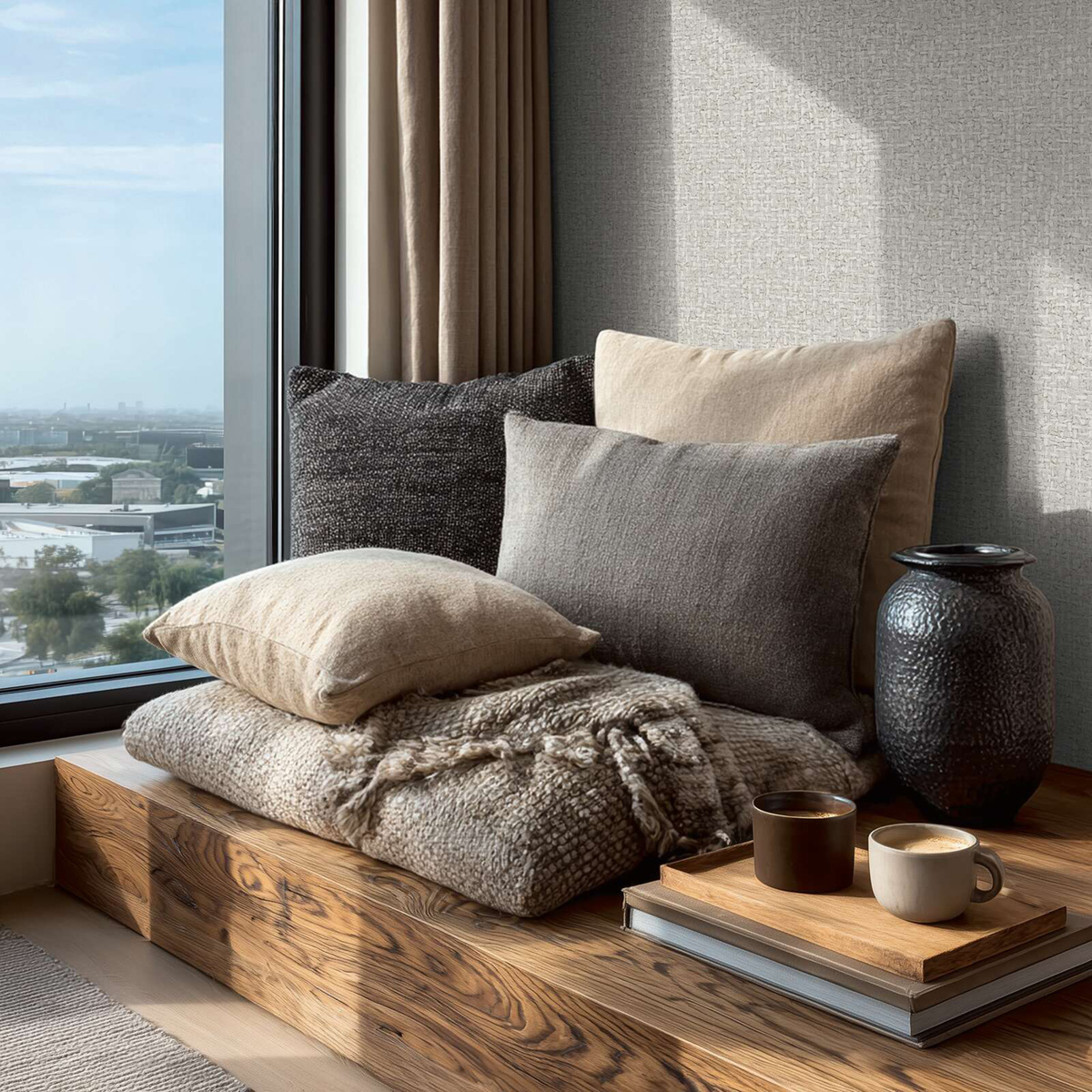 Papier peint Paille Tressée gris clair argenté - Vibes & Styles d'A.S. Création AMB3| Réf. AS-791122