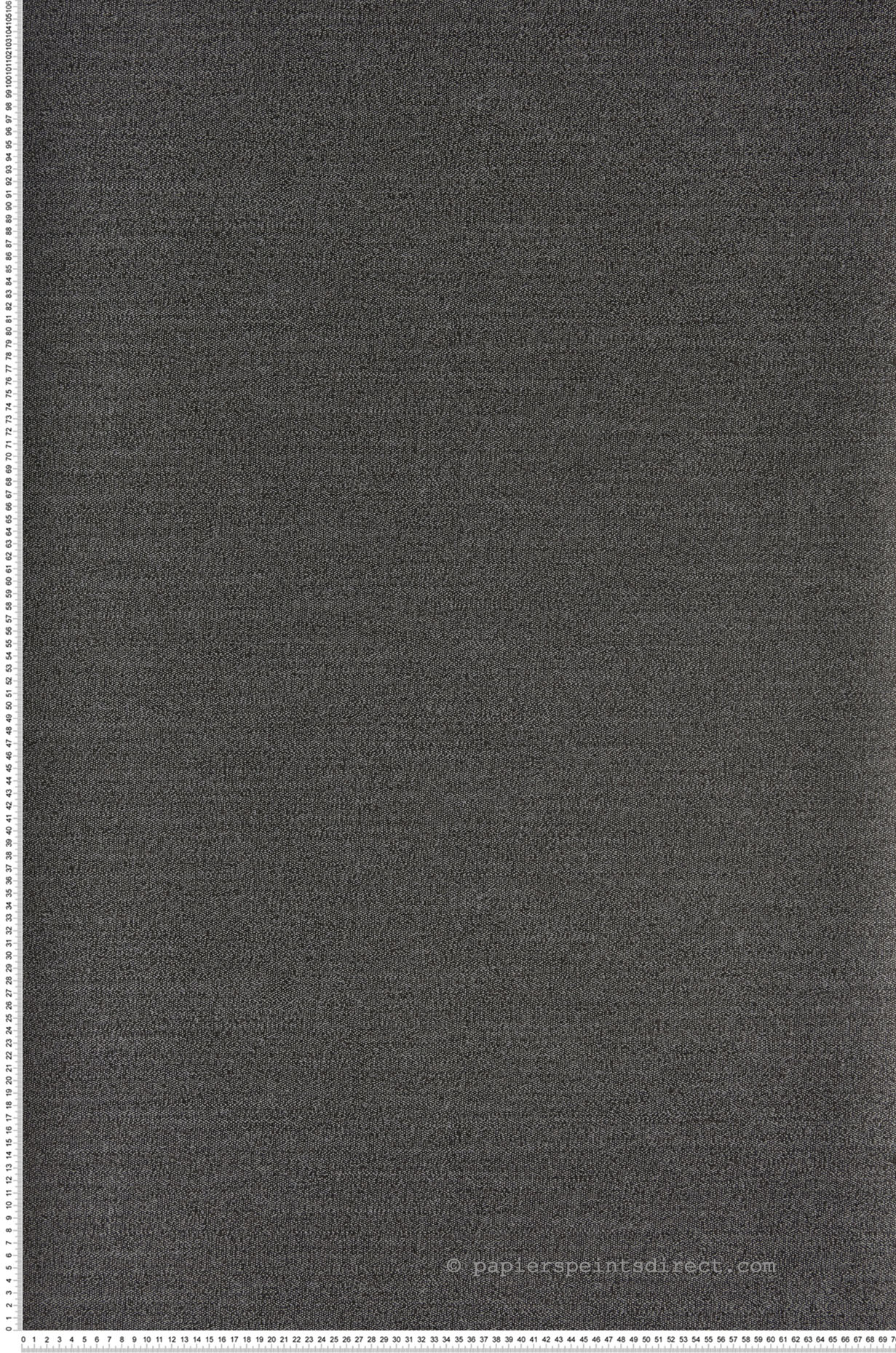 Papier peint faux uni Plumetis Carbone - Misura de Casamance | Réf. CAS-74451224