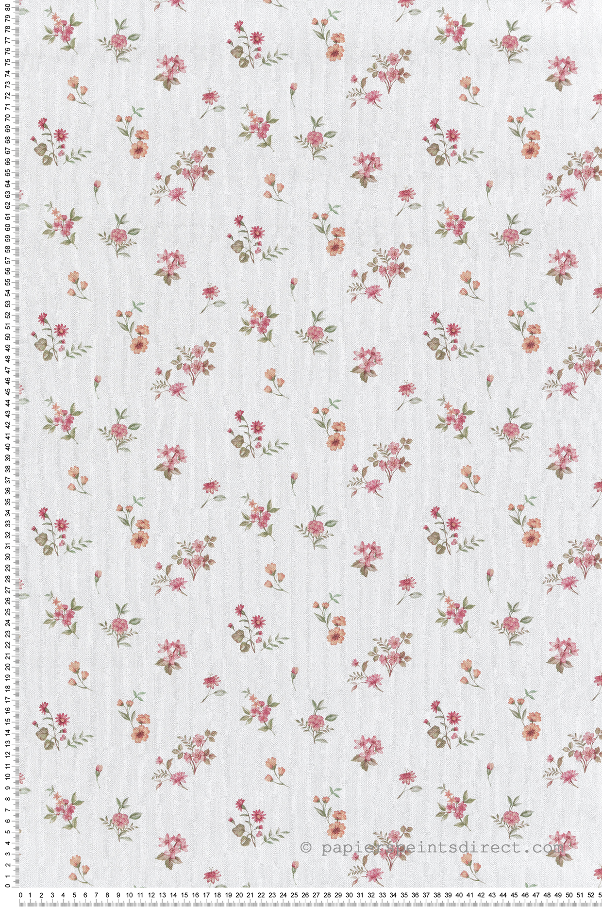 Papier peint Vintage Petite Fleur rose pêche - Garden Party 2 de Montecolino | Réf. MC-8362
